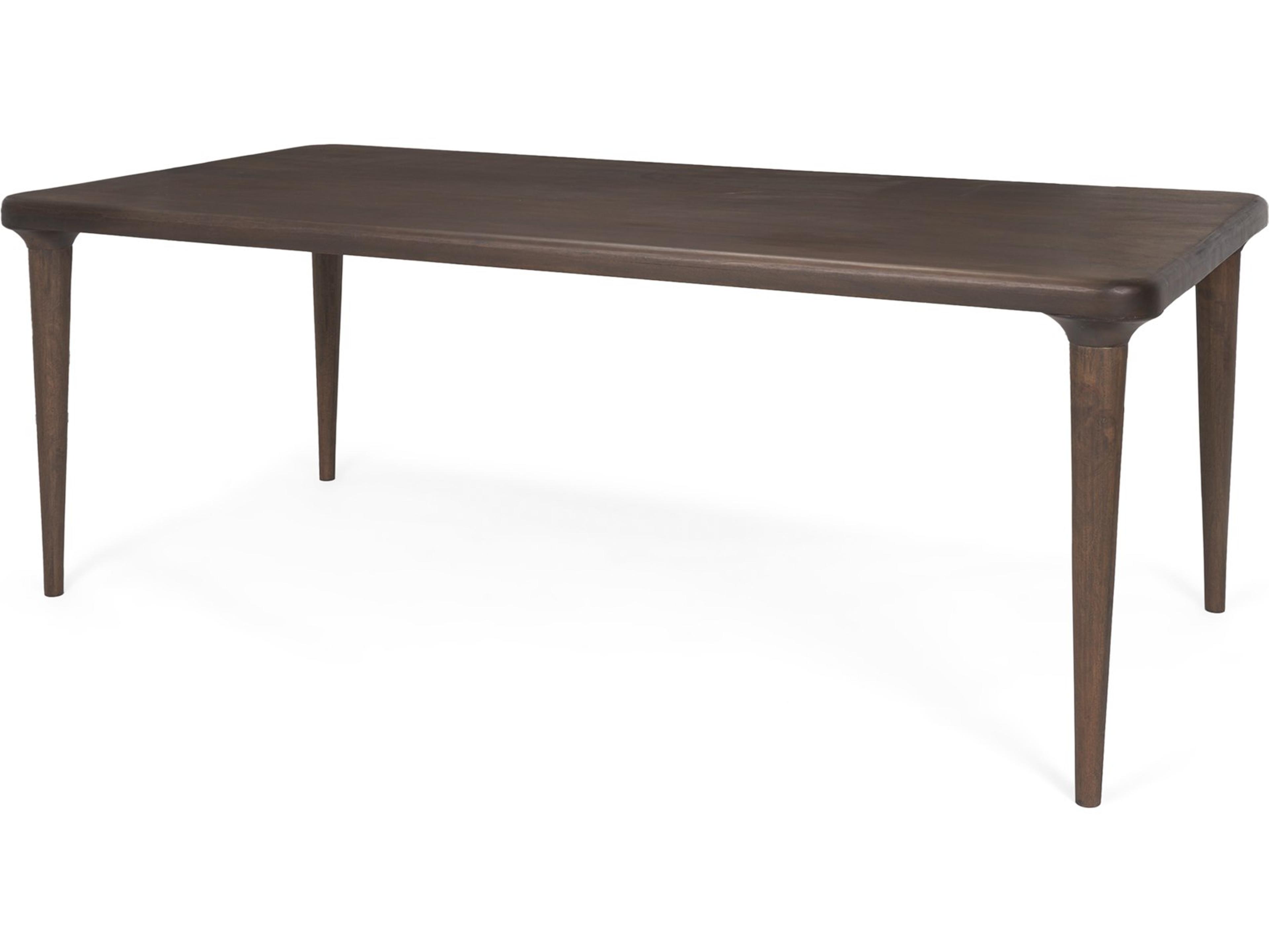 Suvan 84L Medium Dark Brown Rectangular Wood Dining Table