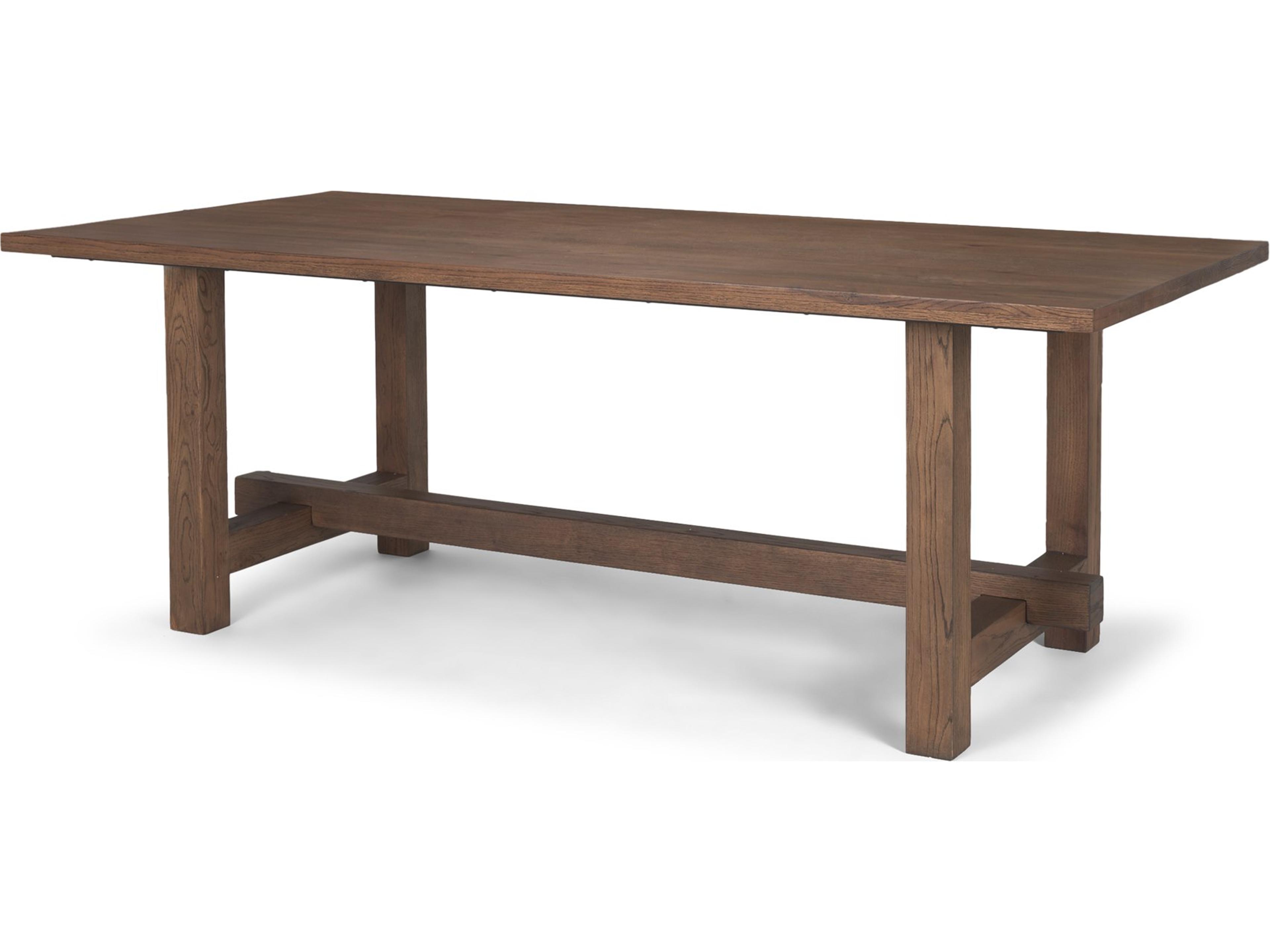 Suke 84" Medium Brown Rectangular Oak Dining Table