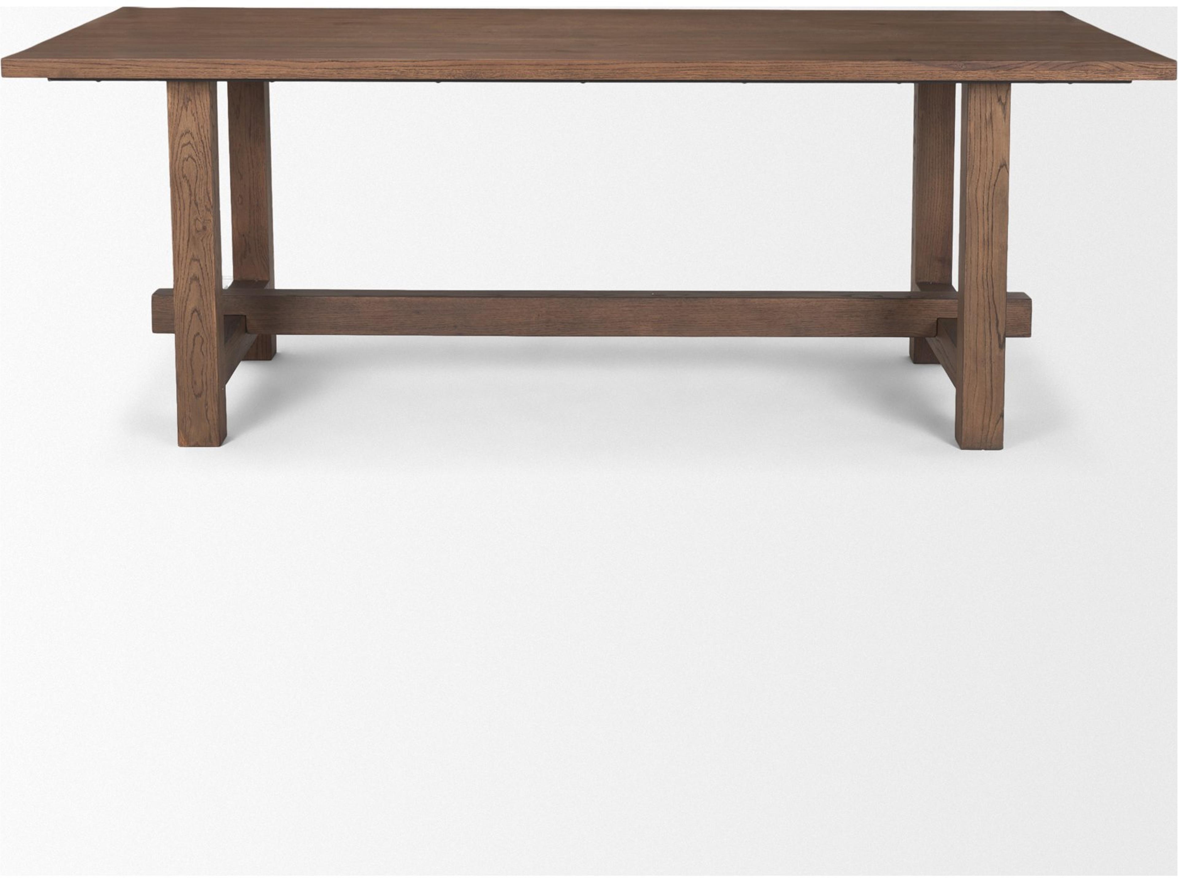 Mercana Suke 84" Medium Brown Rectangular Oak Dining Table