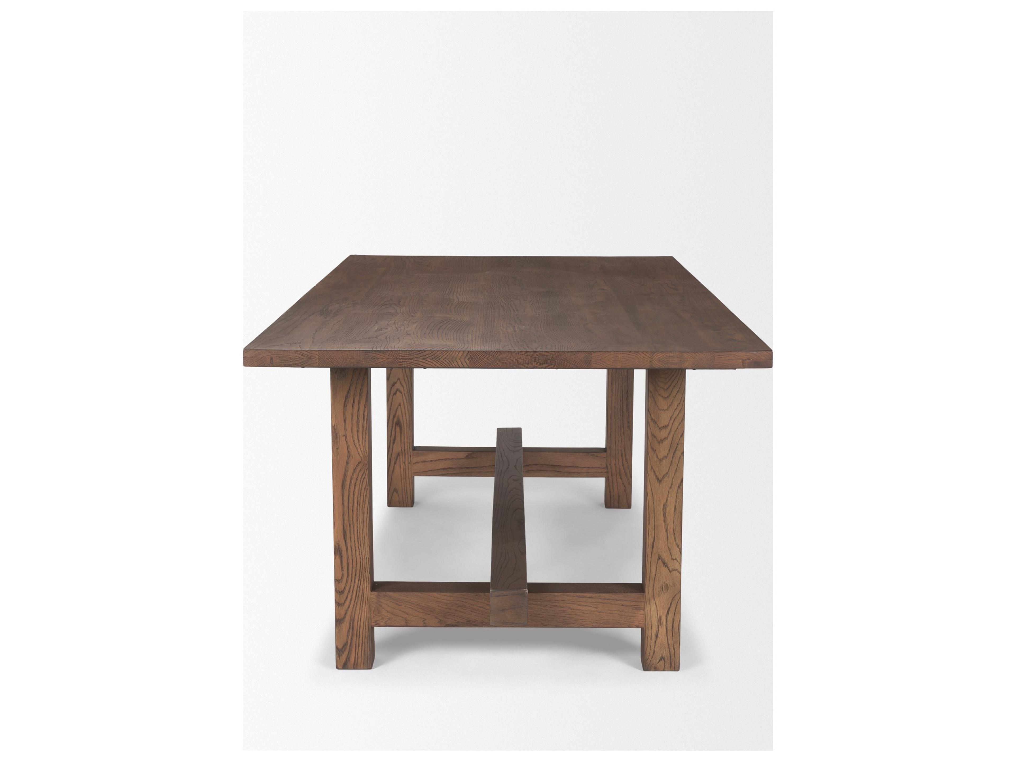 Mercana Suke 84" Medium Brown Rectangular Oak Dining Table