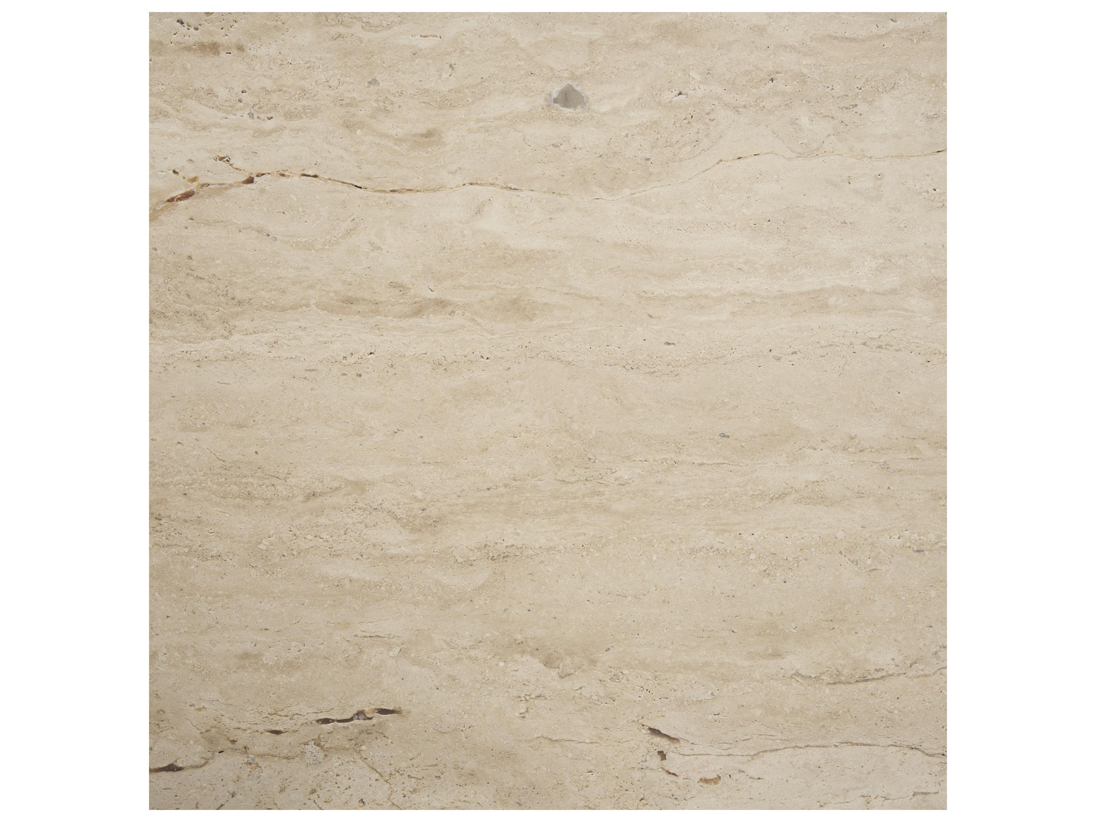 Mercana Syona Travertine + Mango Wood leg Oval Coffee table