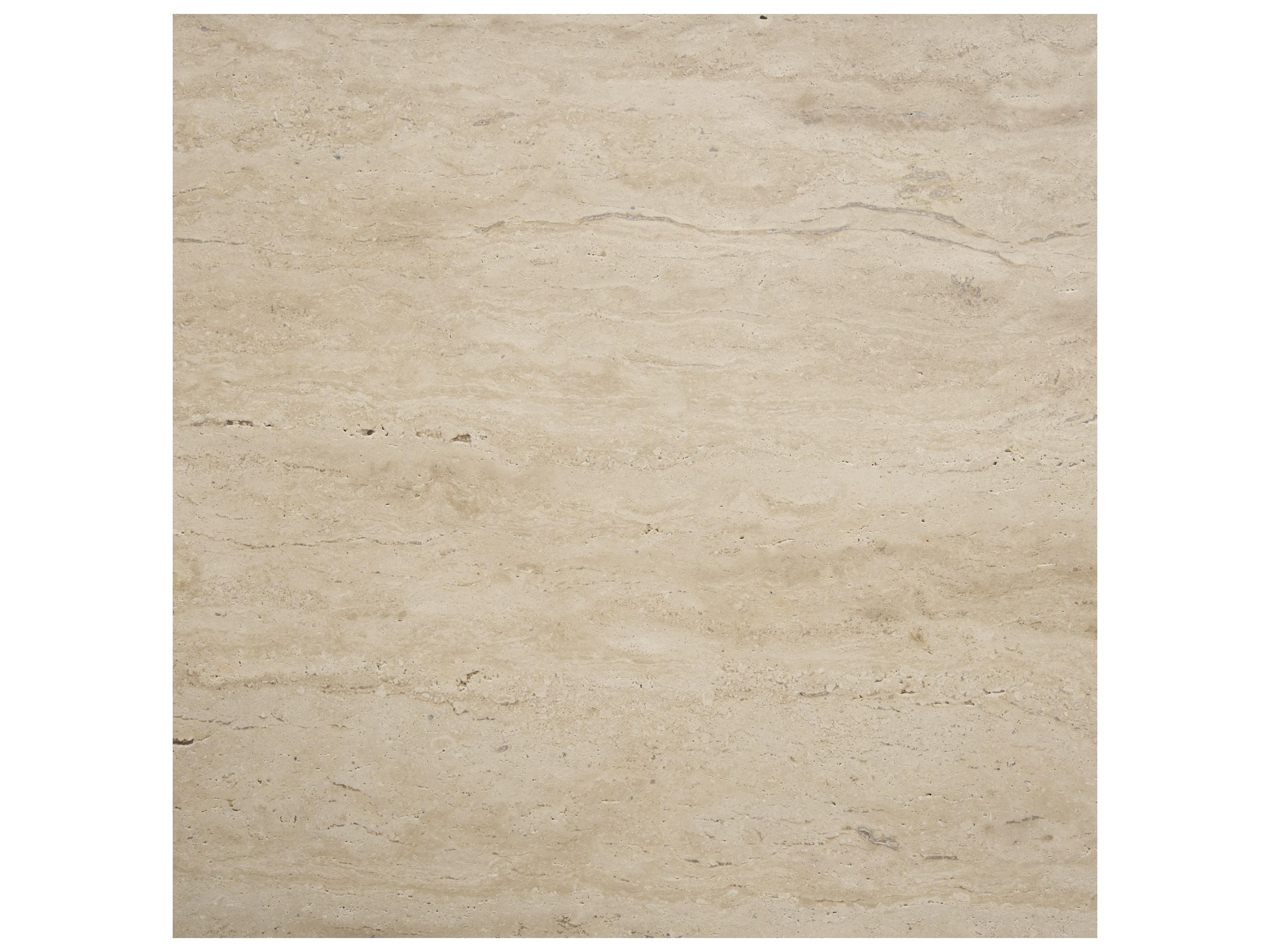 Mercana Symona Travertine and Mango Wood Rectangle Coffee Table