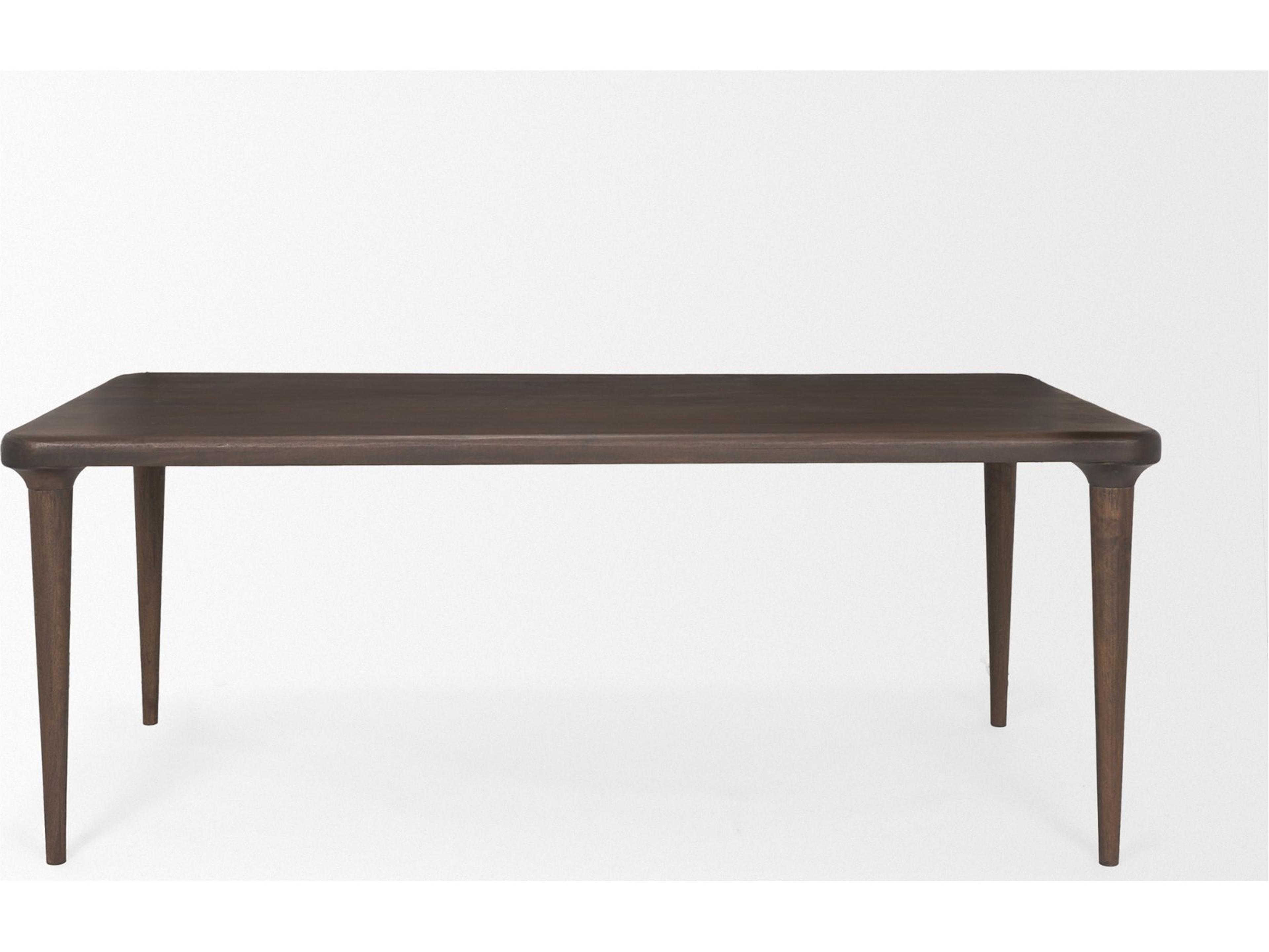 Mercana Suvan 72L Medium-Dark Brown Rectangular Wood Dining Table
