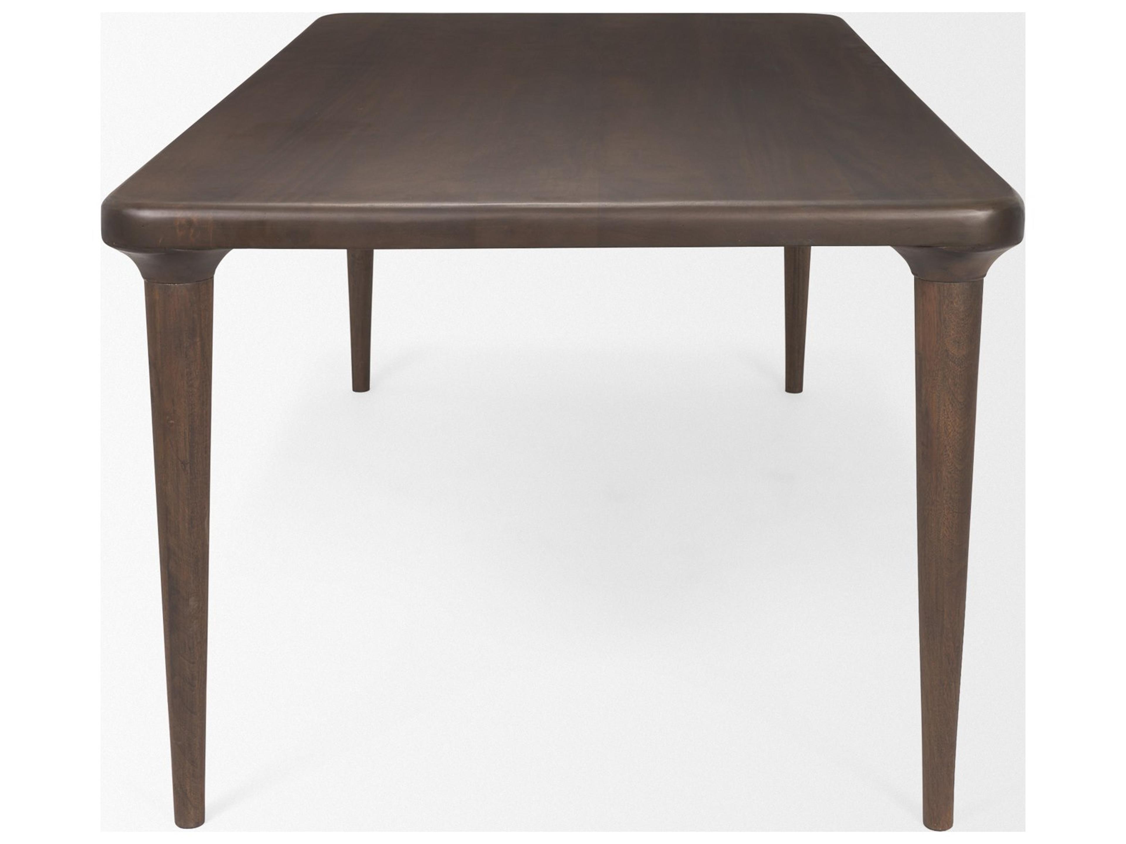 Mercana Suvan 72L Medium-Dark Brown Rectangular Wood Dining Table