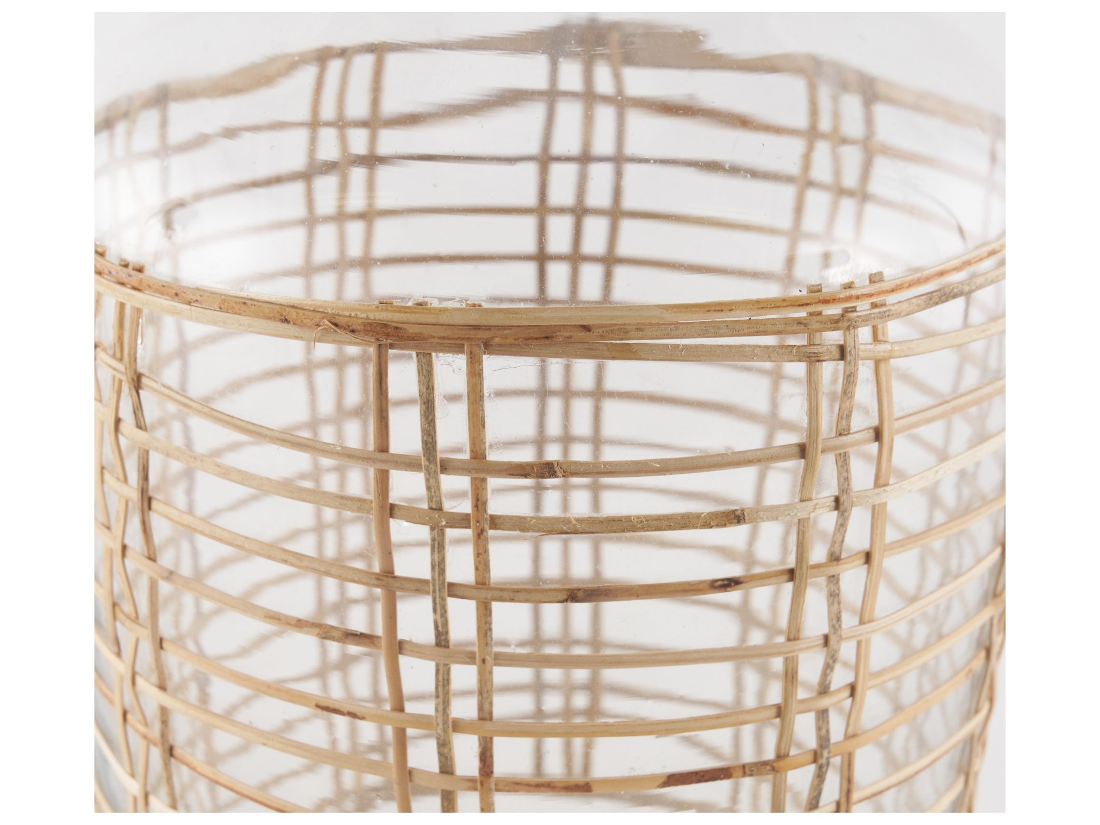 Mercana Troian Medium Rattan Wrapped Glass Bottle