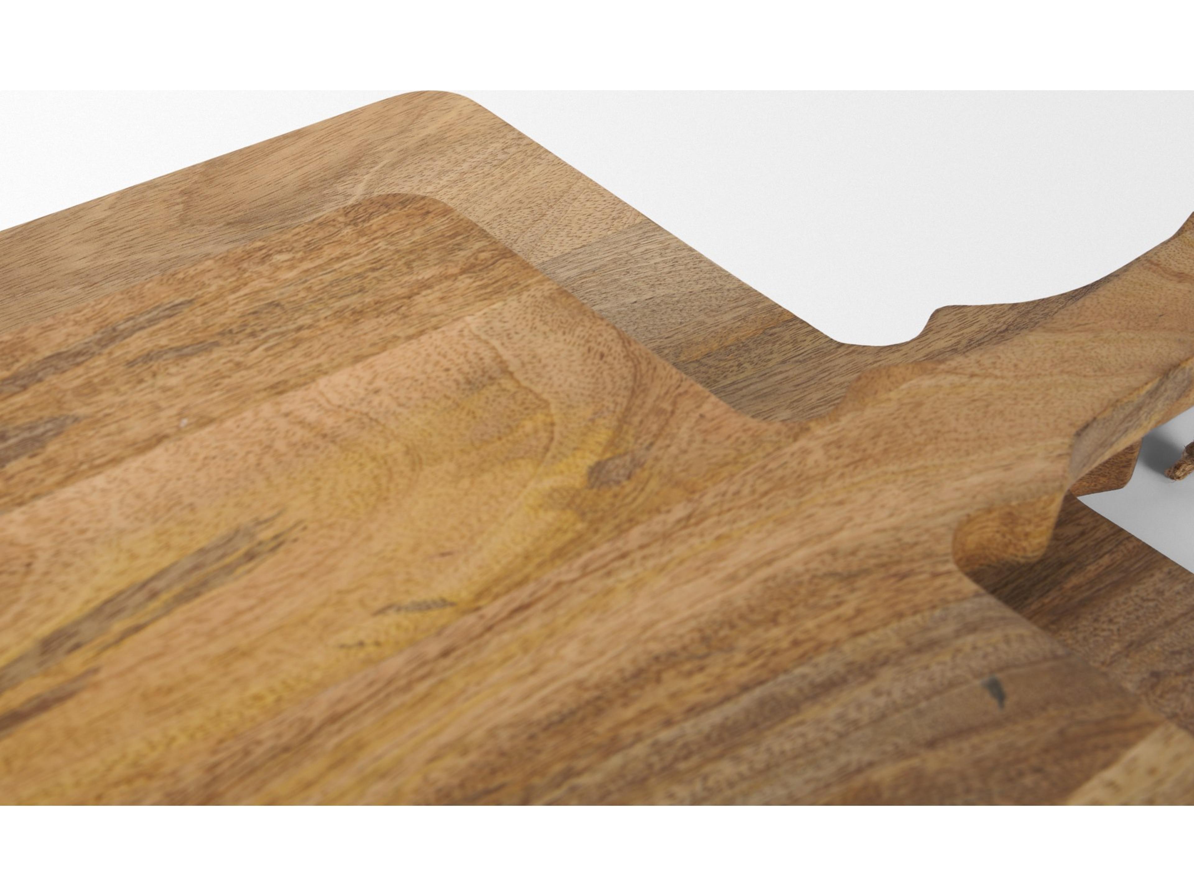 Mercana Khana Natural Solid Wood Square Serving Boards