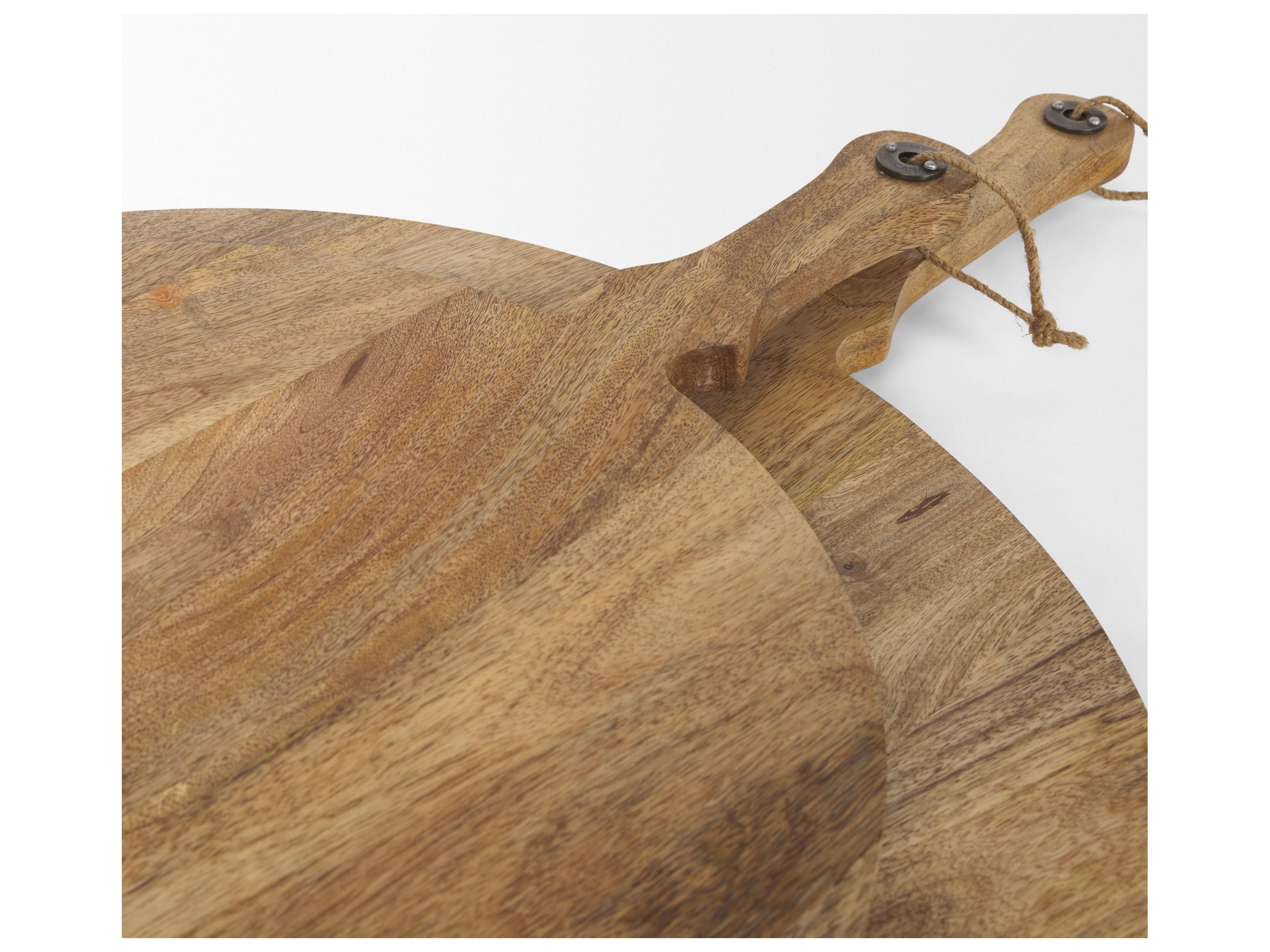 Mercana Karana Natural Solid Wood Round Serving Boards