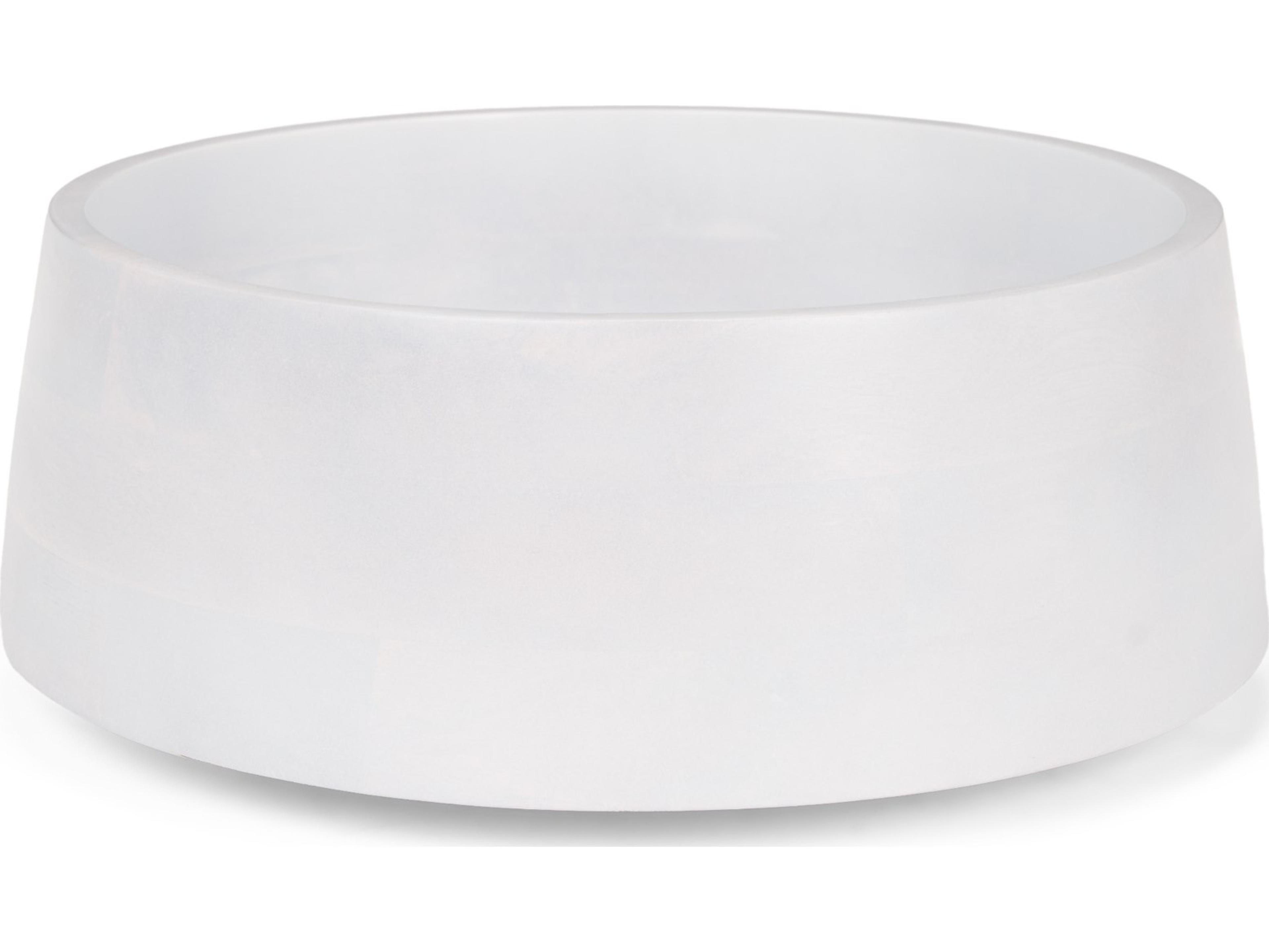 Kadara White Washed Solid Wood Decorative Bowl