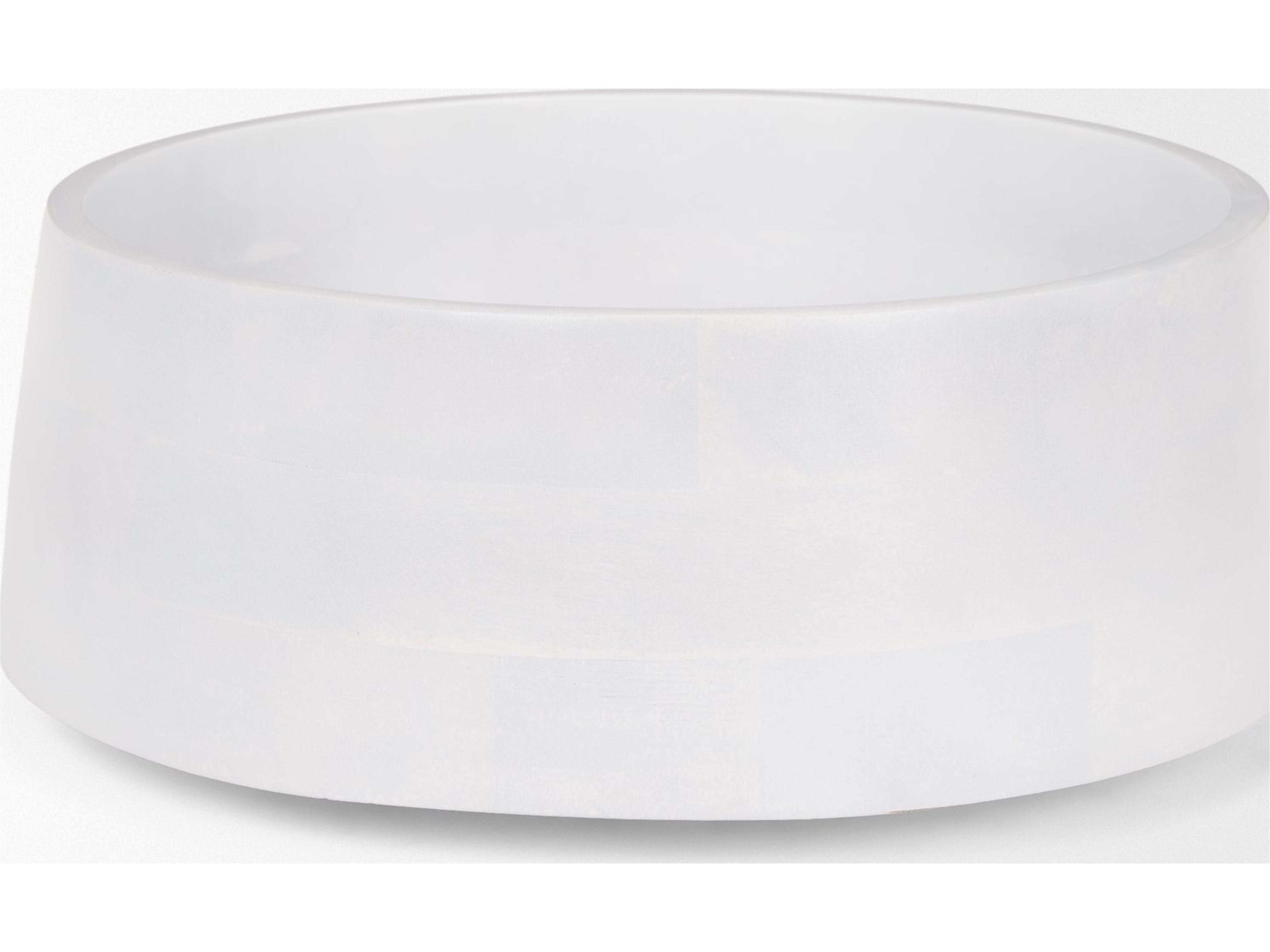 Mercana Kadara White Washed Solid Wood Decorative Bowl