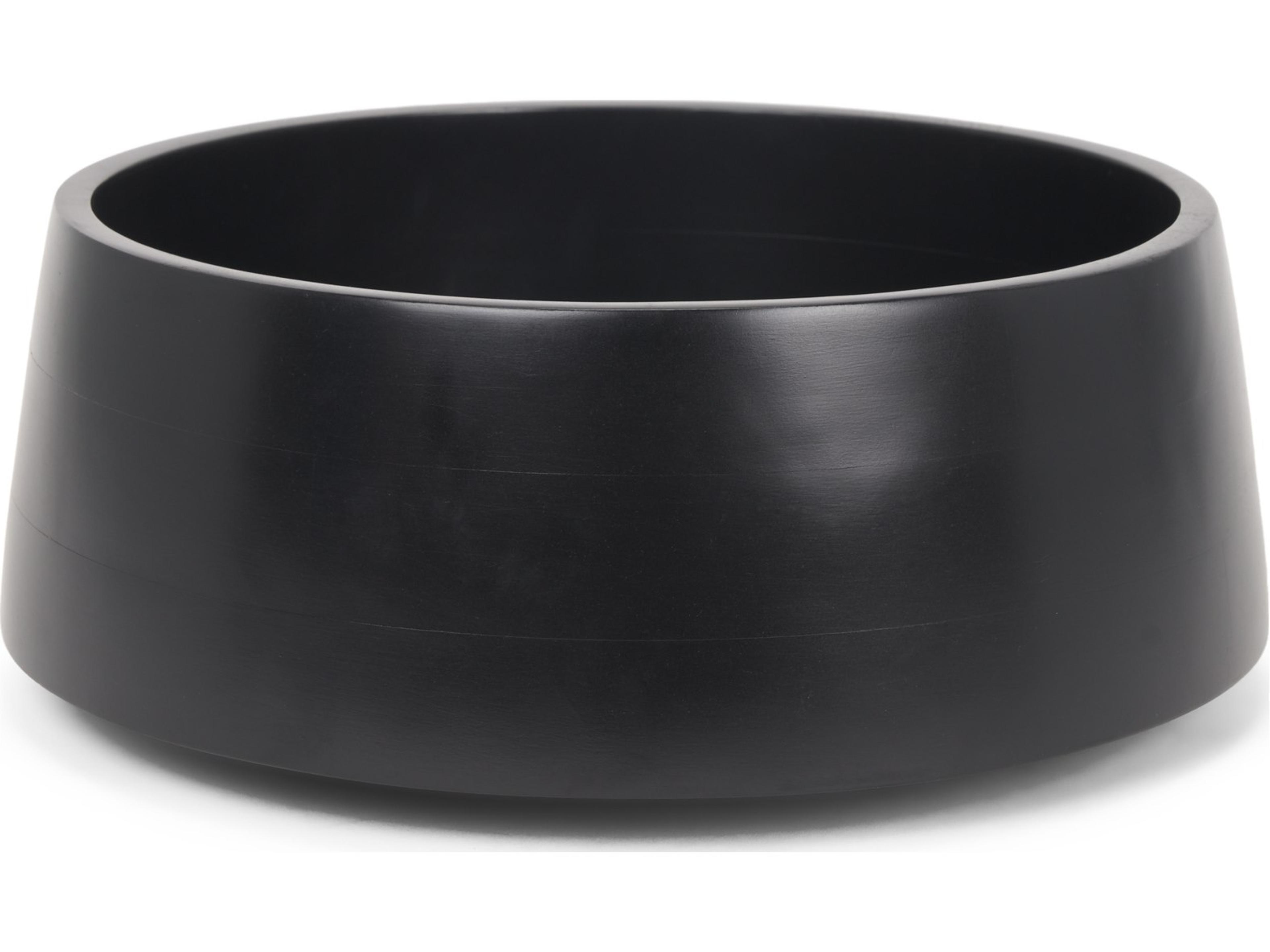 Kadara Black Solid Wood Decorative Bowl