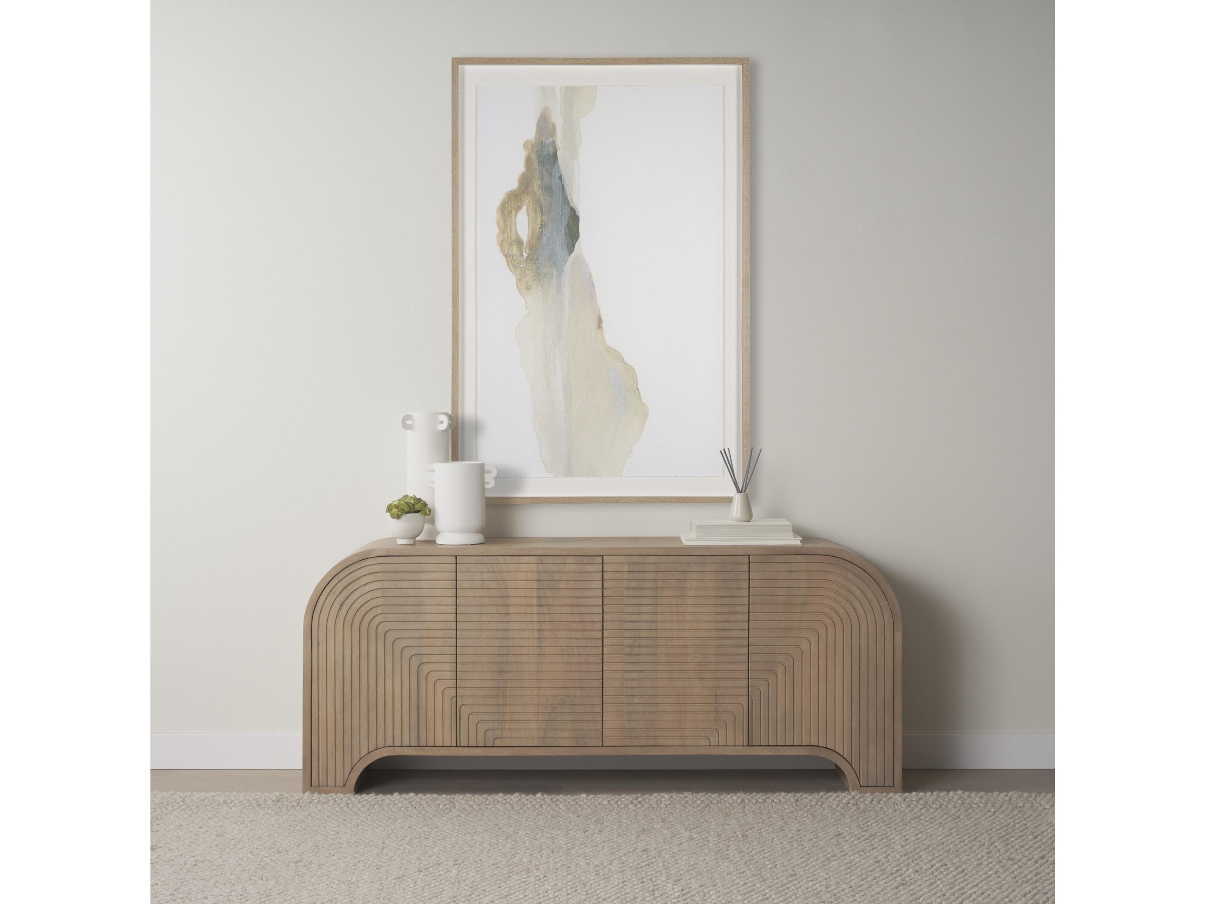 Mercana Dylan Small Textured Off White w/ Handles Ceramic Vase