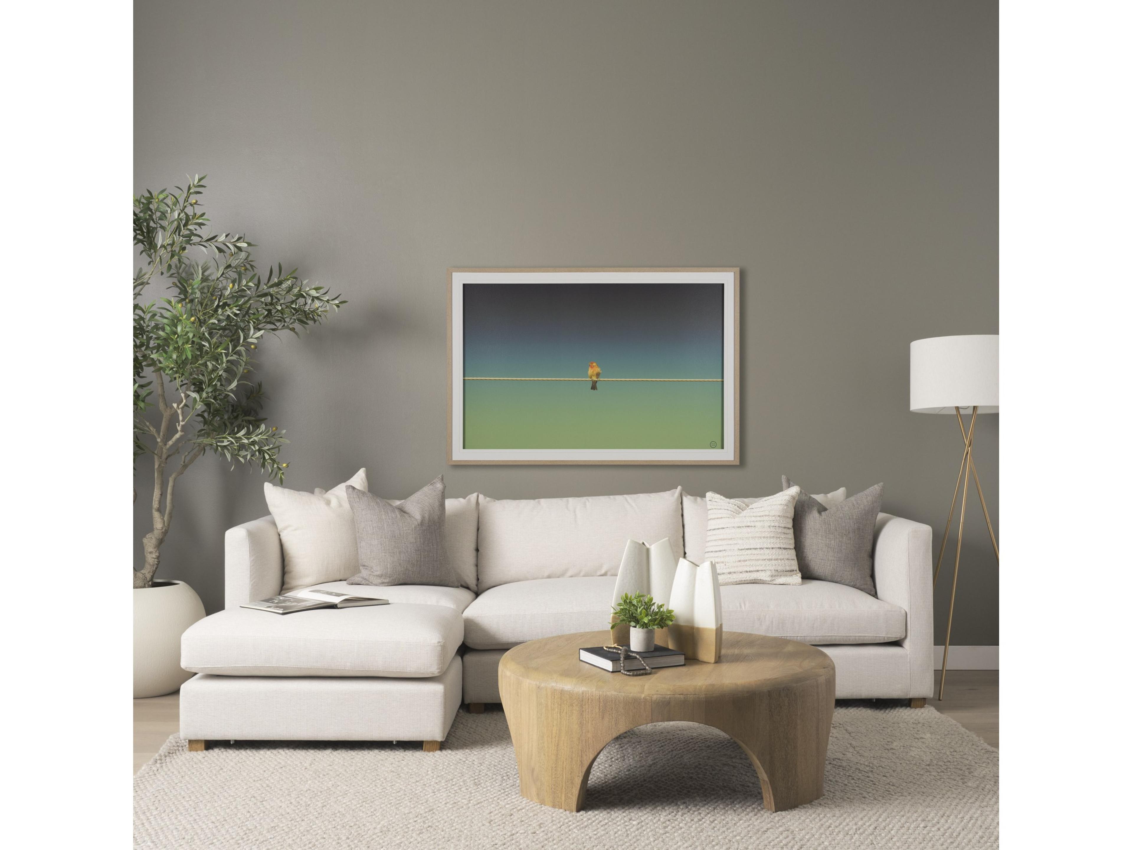 Mercana Vania Small Off White w/ Tan Textured Ceramic Vase