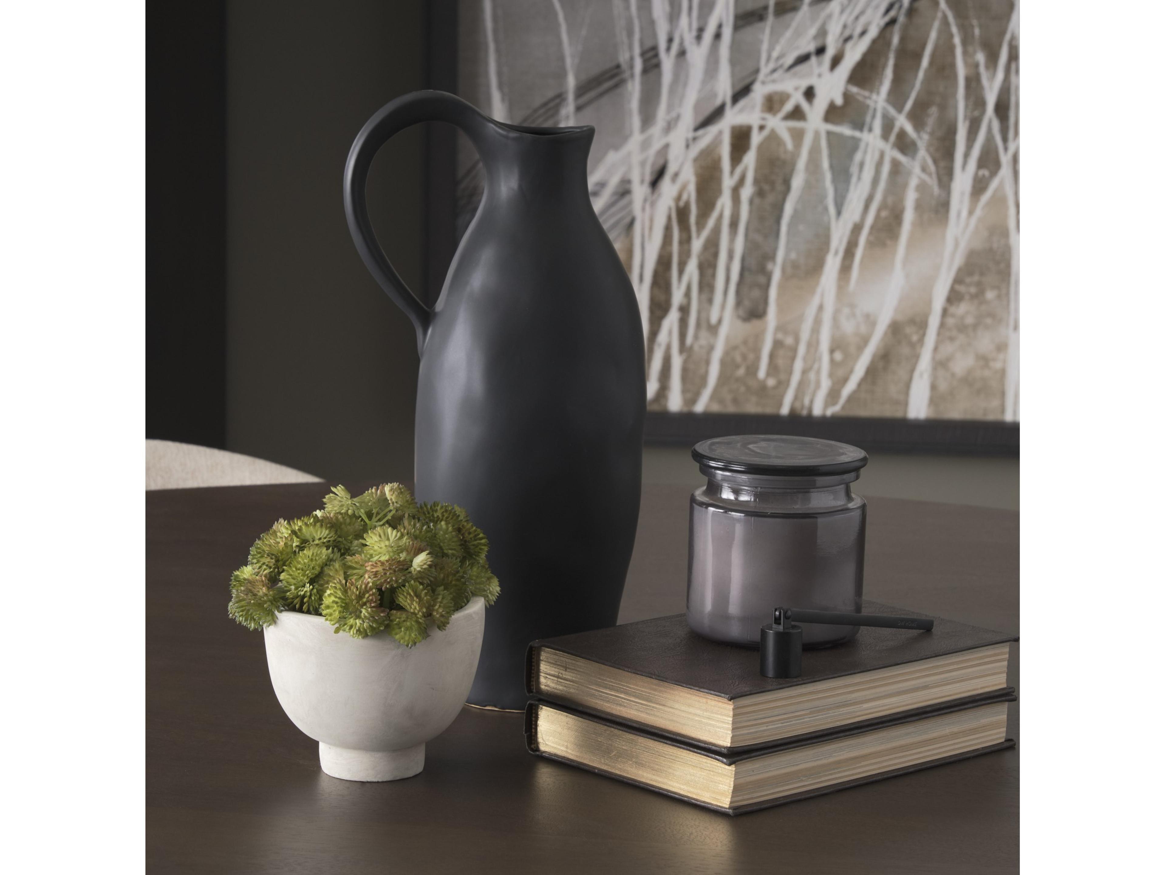 Mercana Valora Matte Black Ceramic Jug