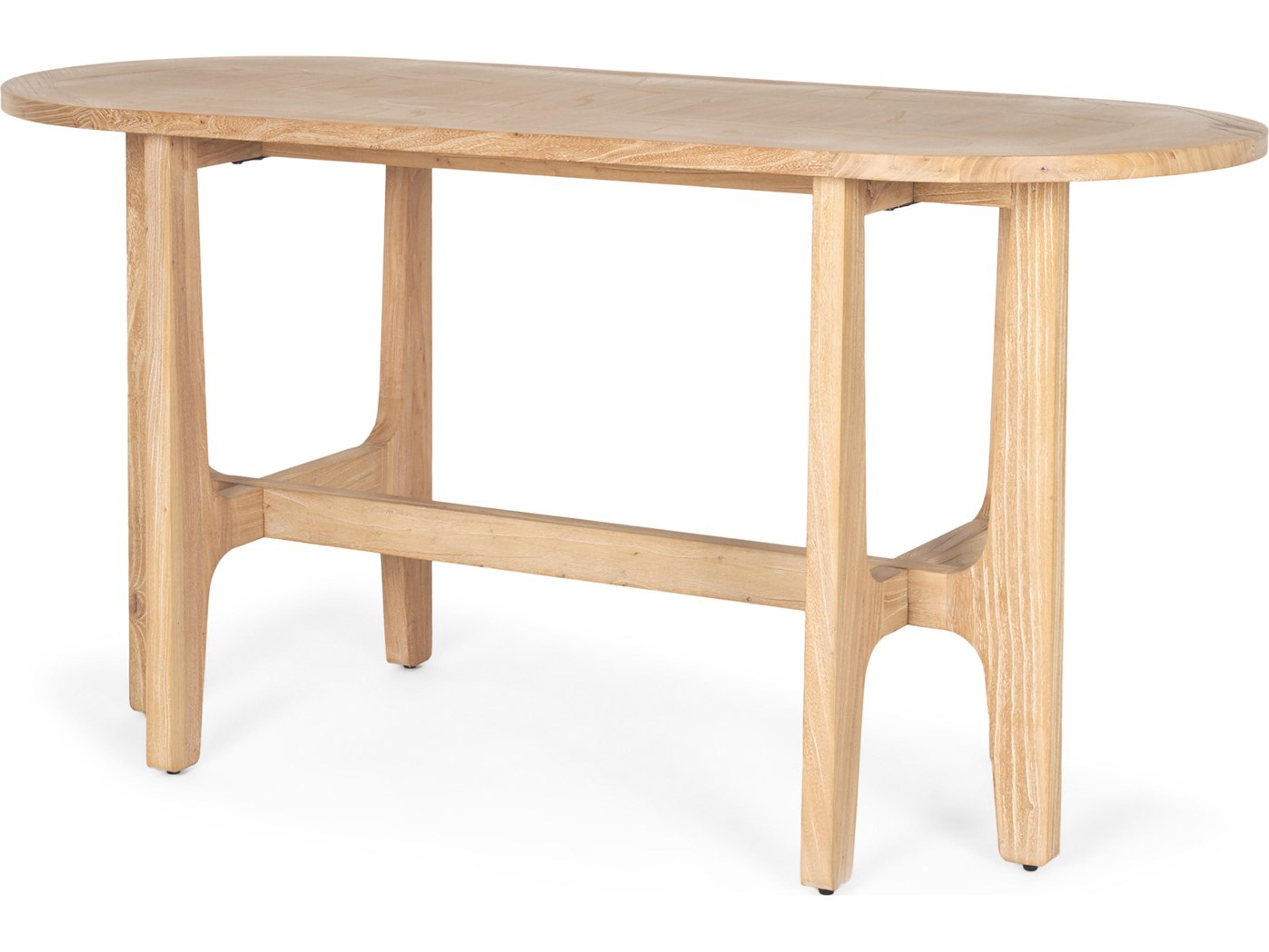 Taylin Light Brown Solid Wood Desk