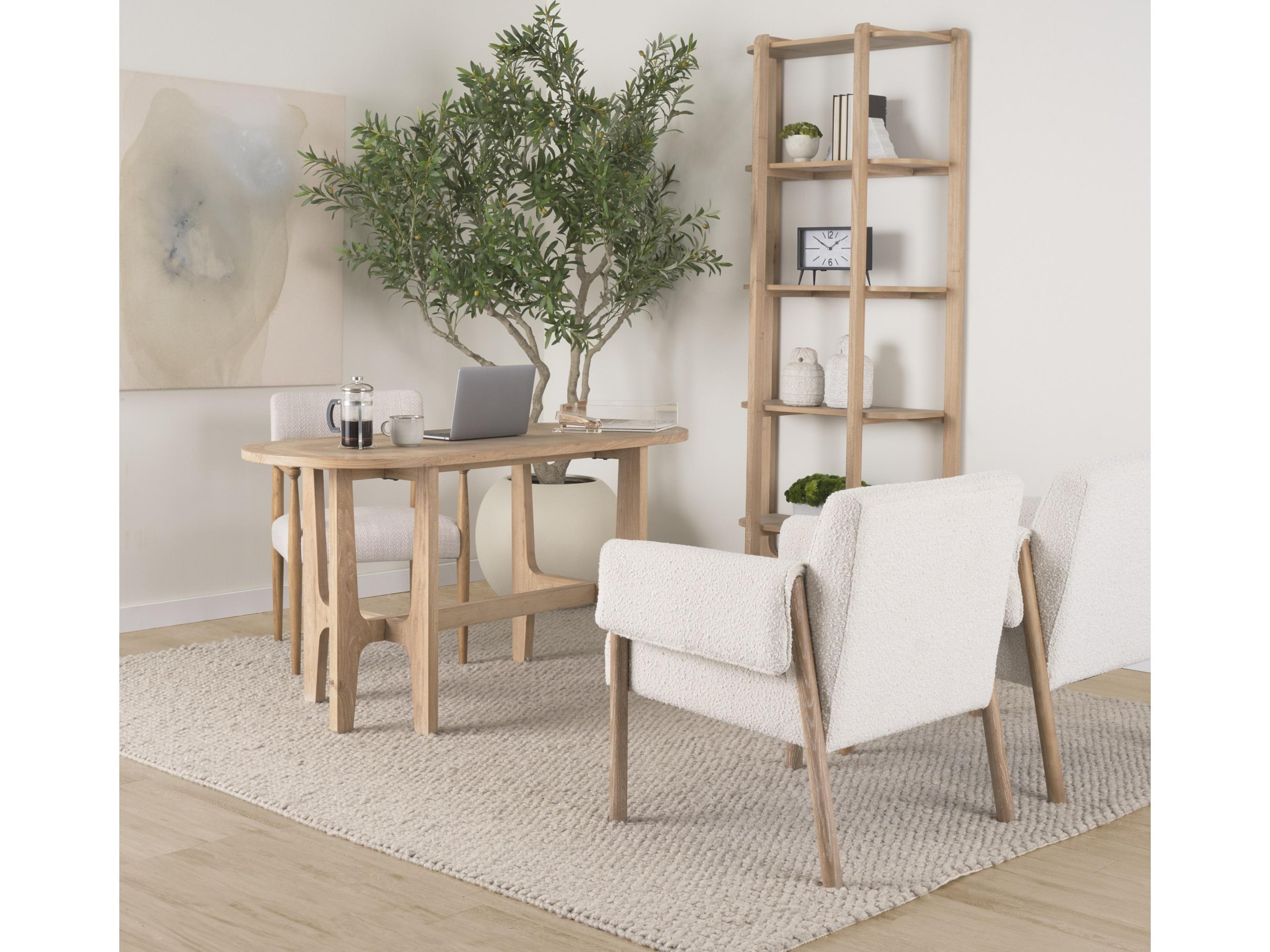 Mercana Taylin Light Brown Solid Wood Desk