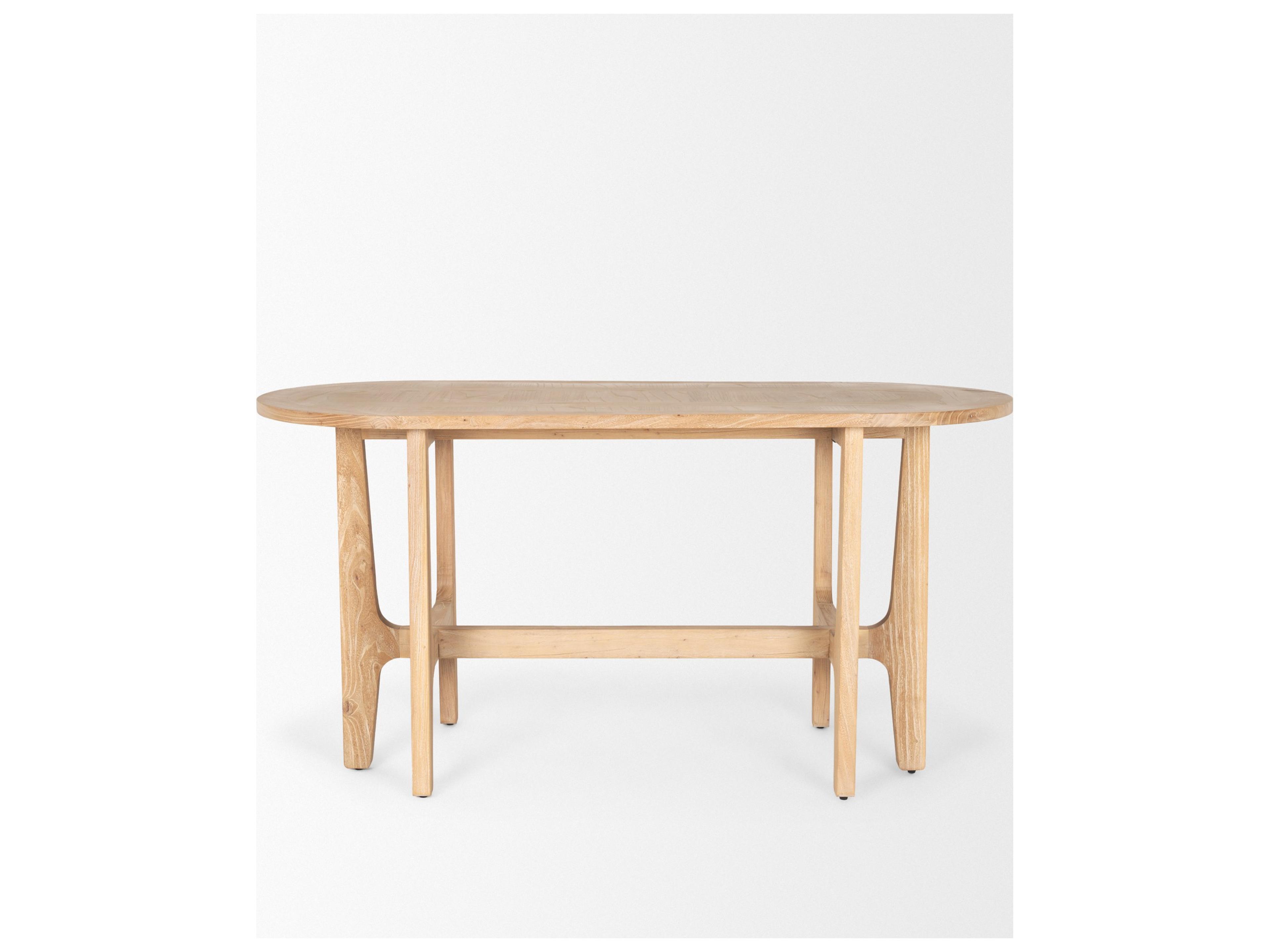 Mercana Taylin Light Brown Solid Wood Desk