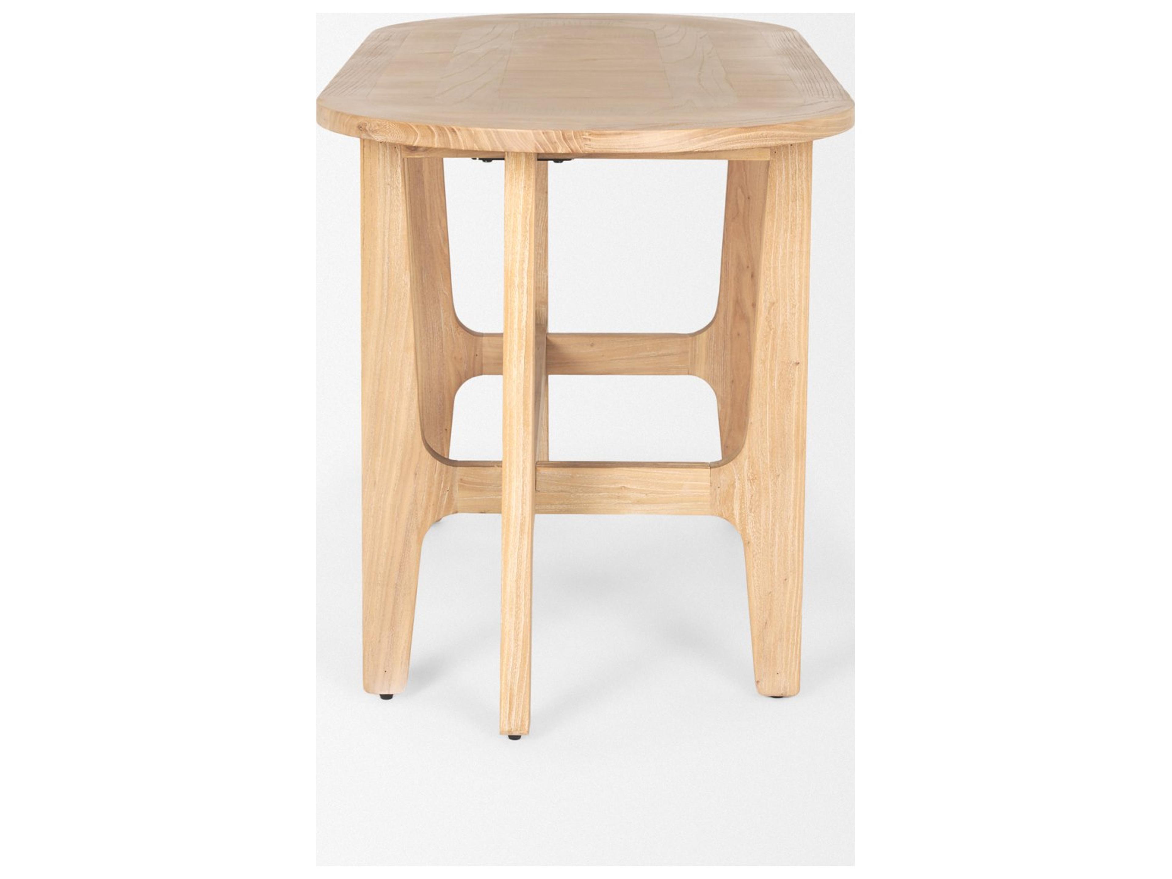 Mercana Taylin Light Brown Solid Wood Desk