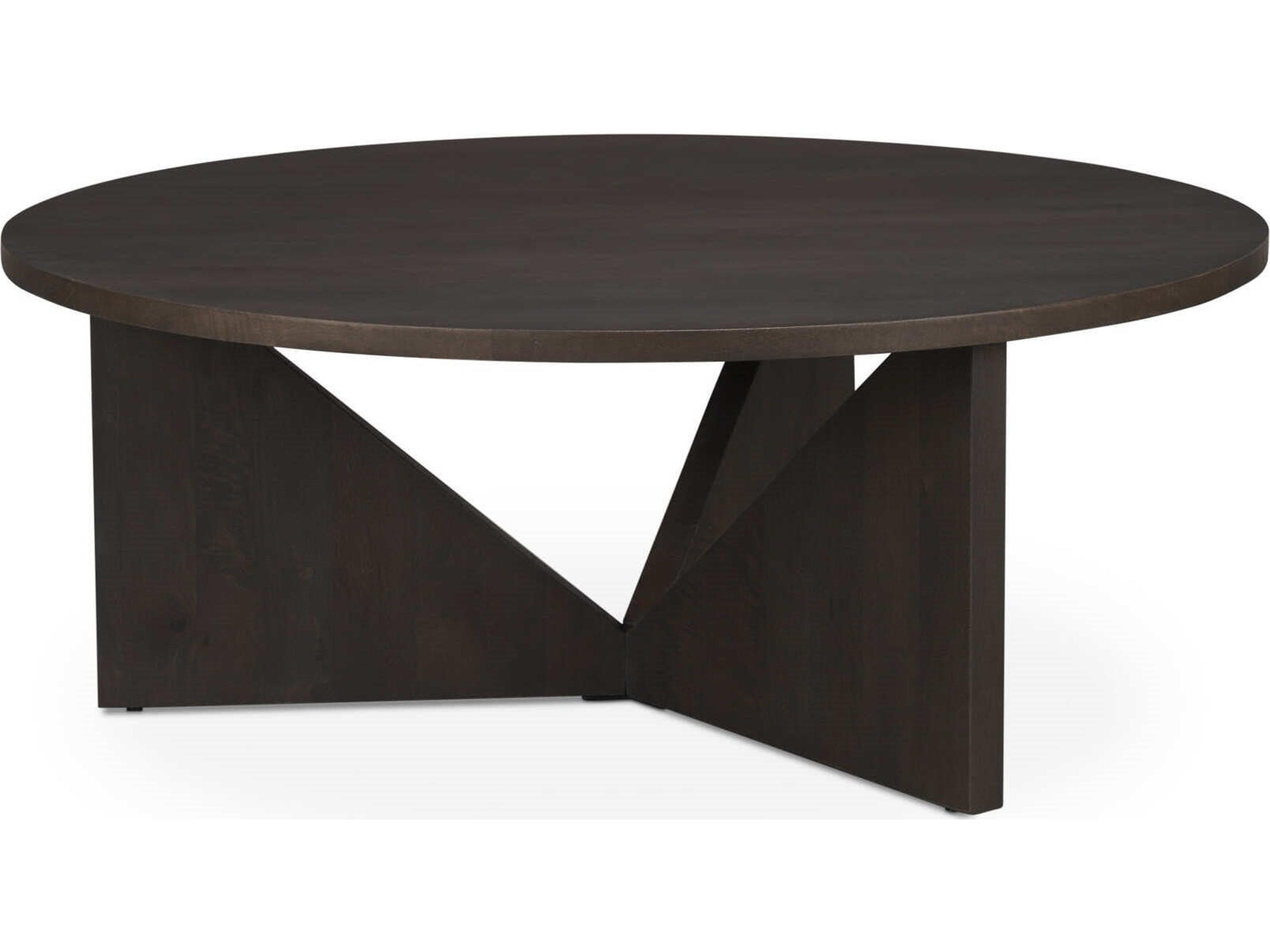 Tarro Brown Wood w/ Triangle Legs Coffee Table
