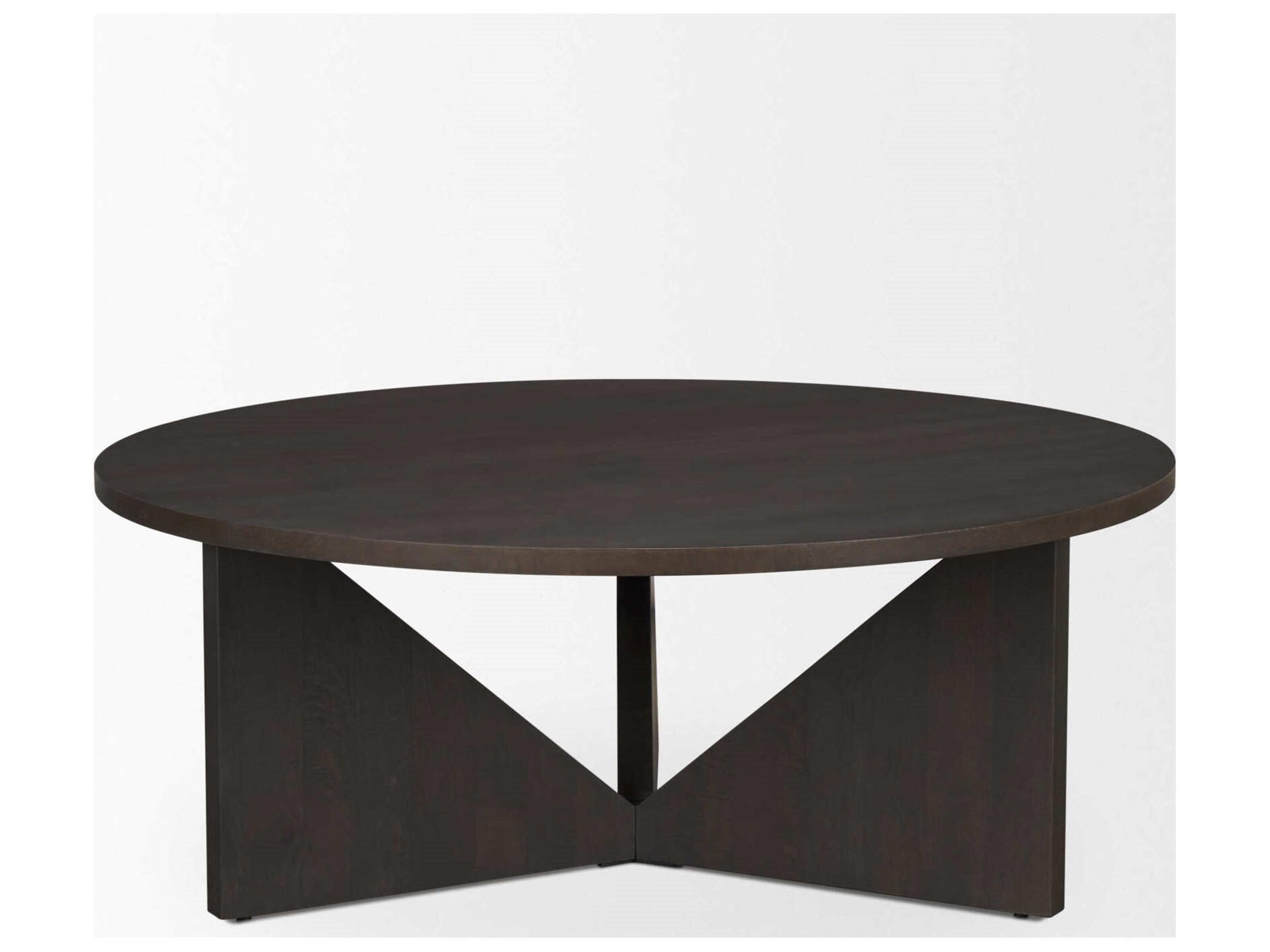Mercana Tarro Brown Wood w/ Triangle Legs Coffee Table