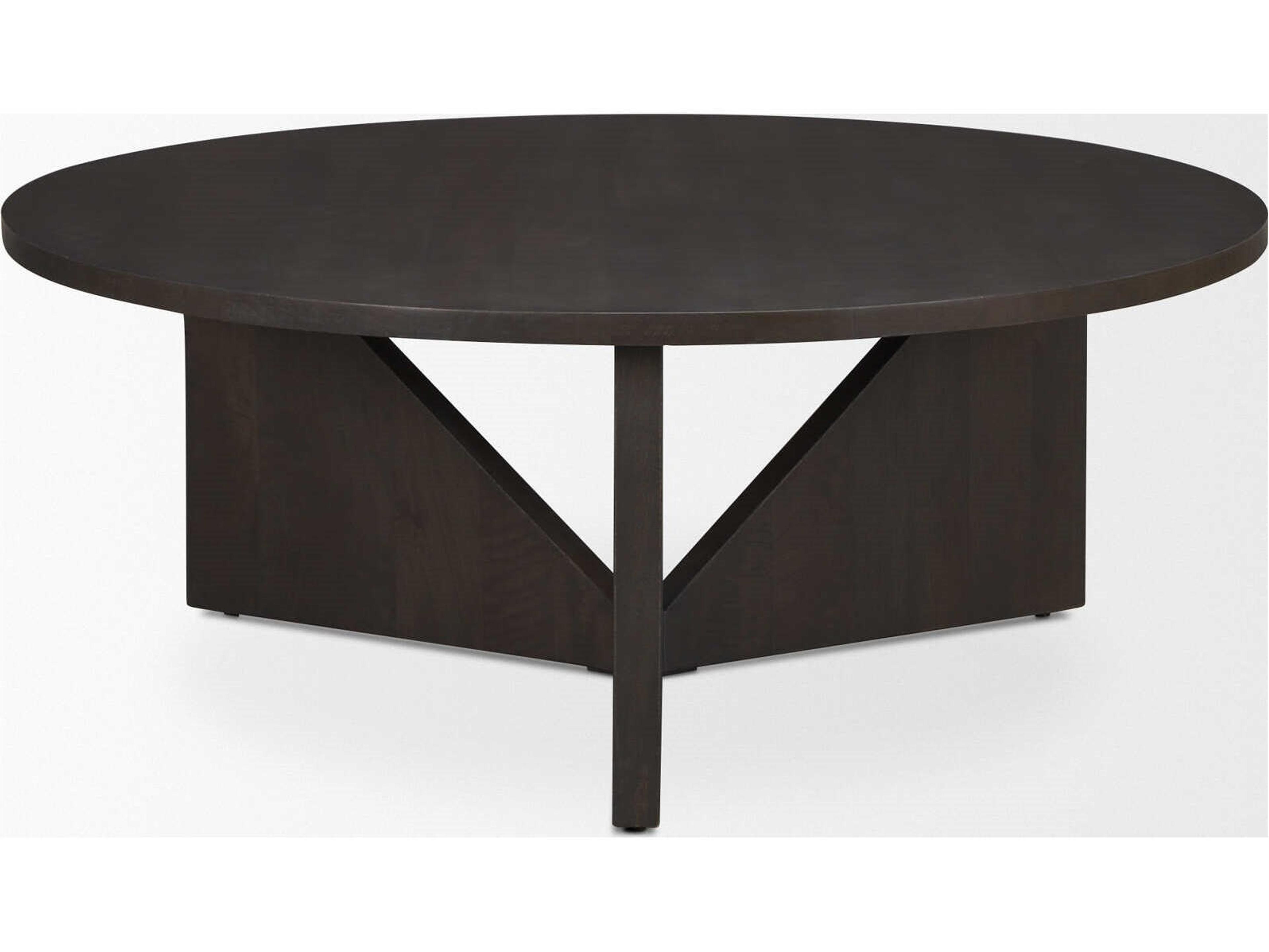 Mercana Tarro Brown Wood w/ Triangle Legs Coffee Table