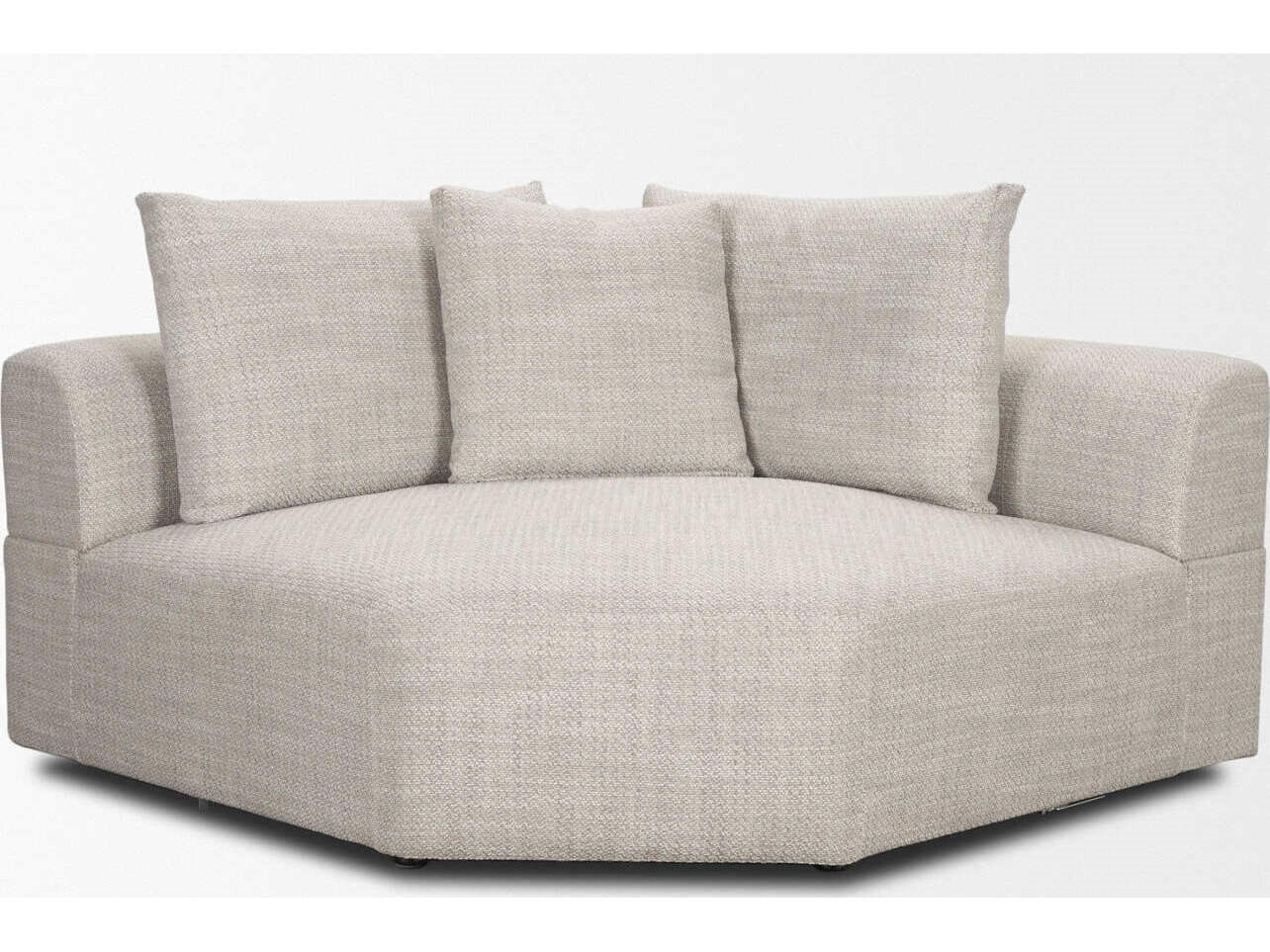 Mercana Warner Gray Performance Fabric Corner Piece