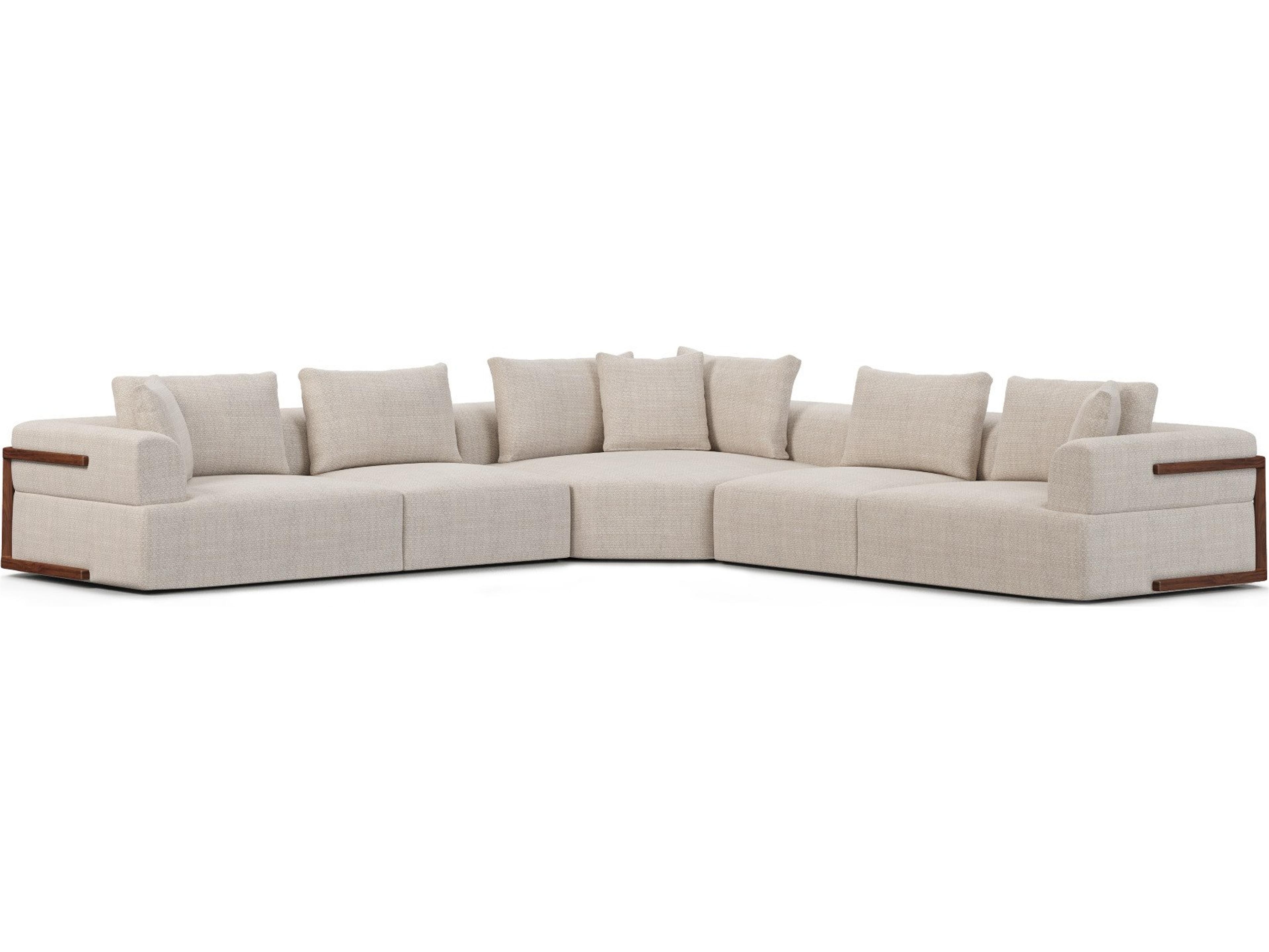 Warner Oatmeal 3 Piece Sofa Set w/Corner Piece