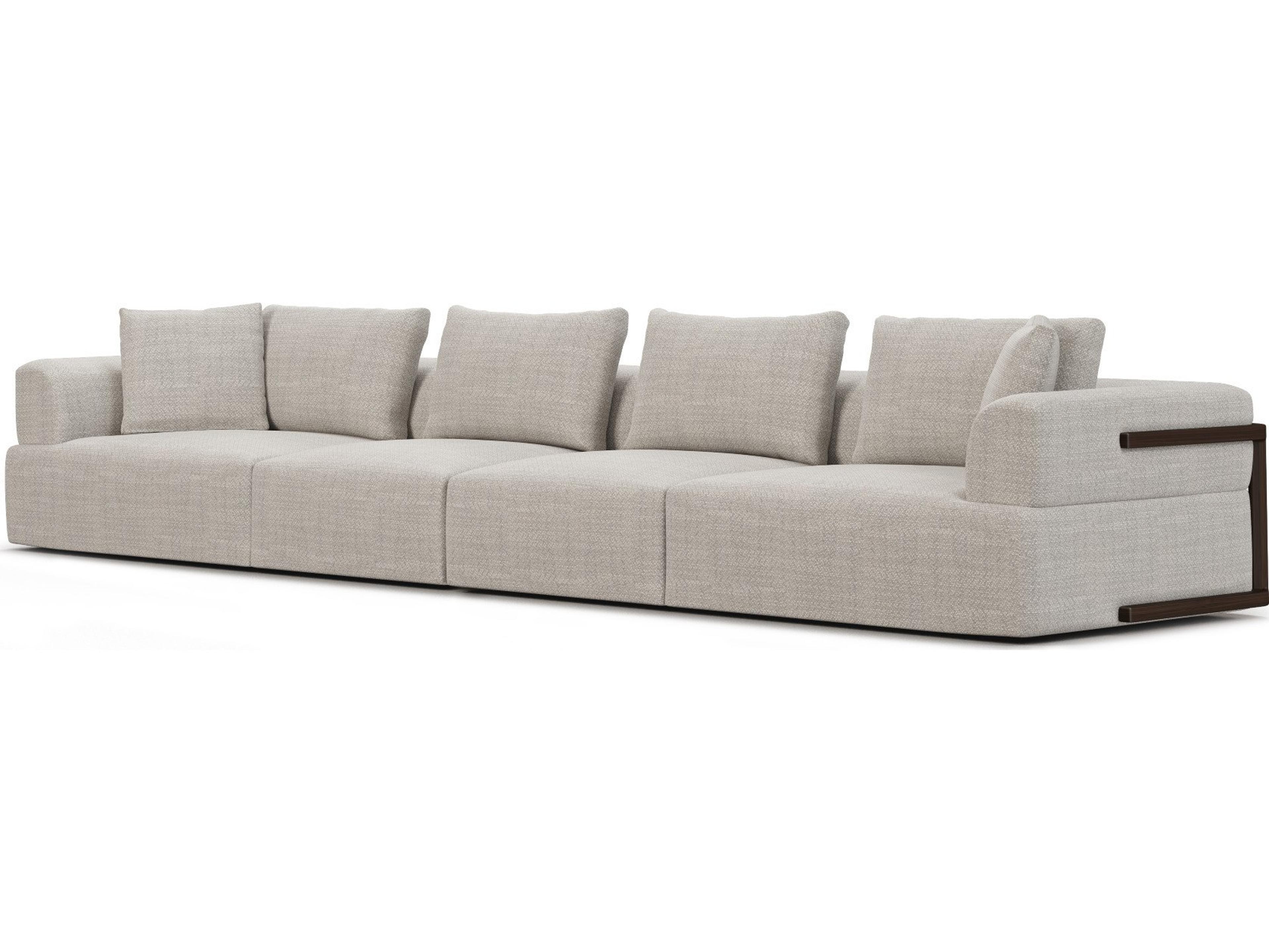 Warner Gray 2 Piece Long Sofa Set