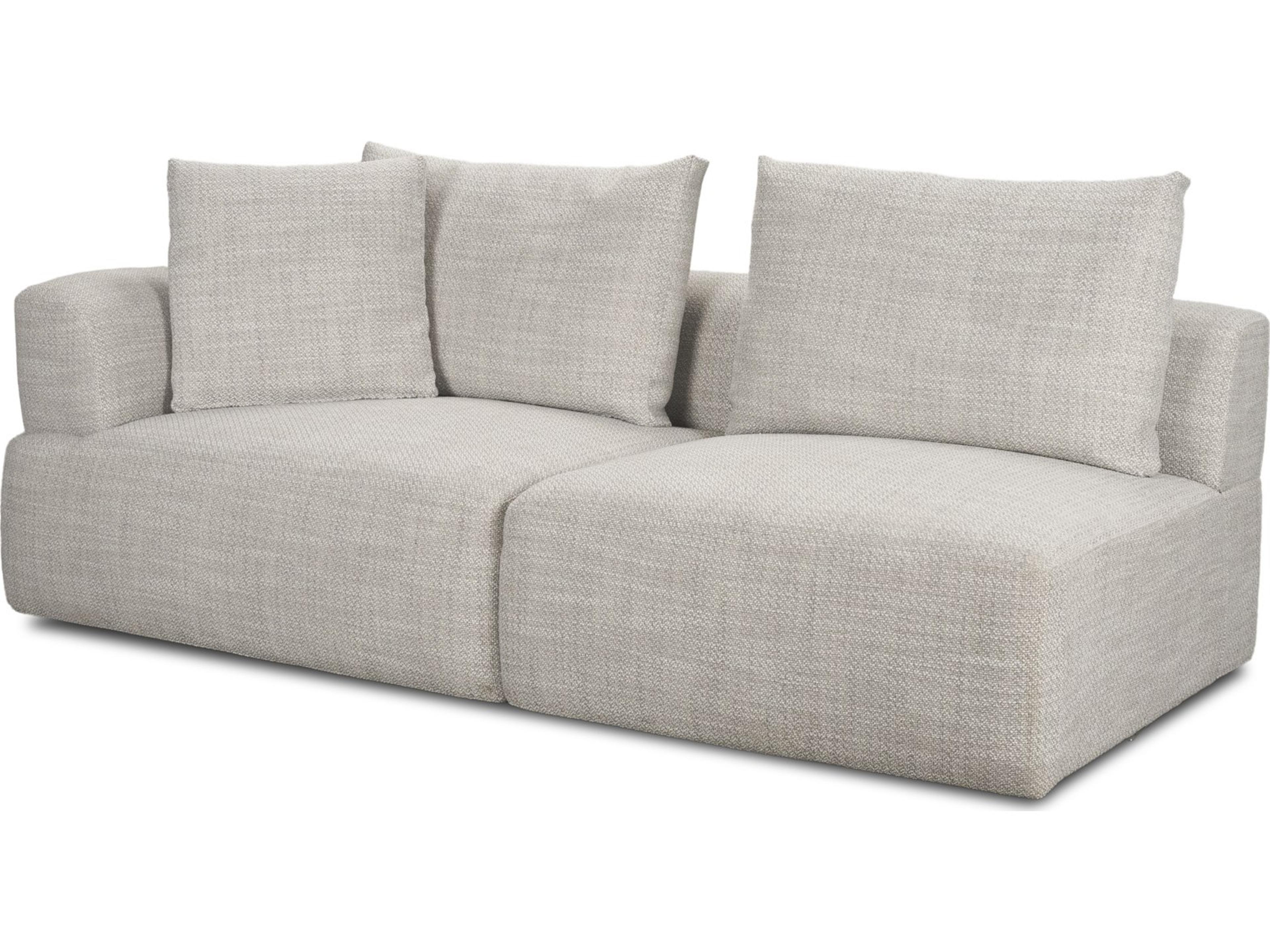 Mercana Warner Gray 3 Piece Sofa Set w/Corner Piece