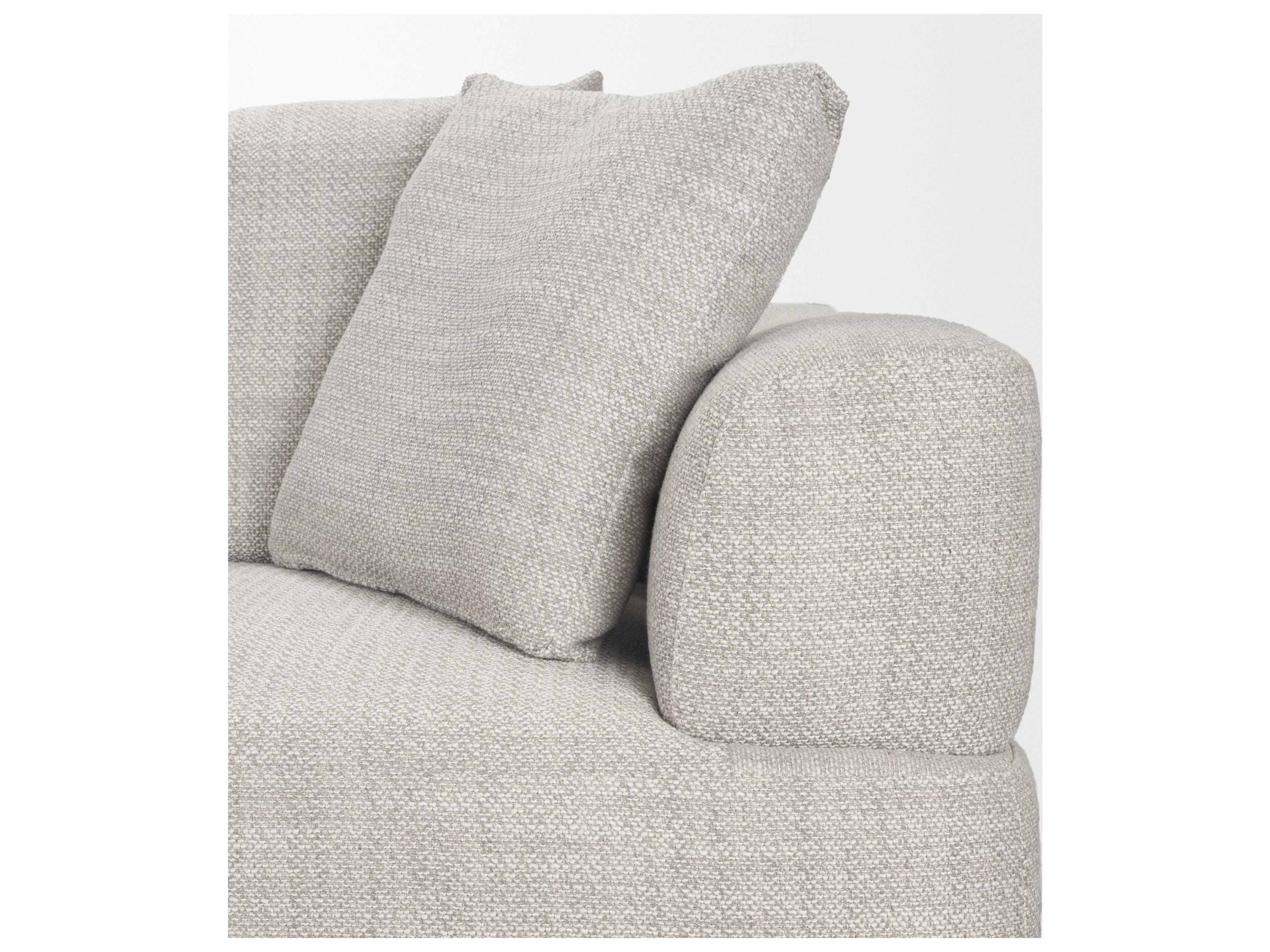 Mercana Warner Gray 3 Piece Sofa Set w/Corner Piece