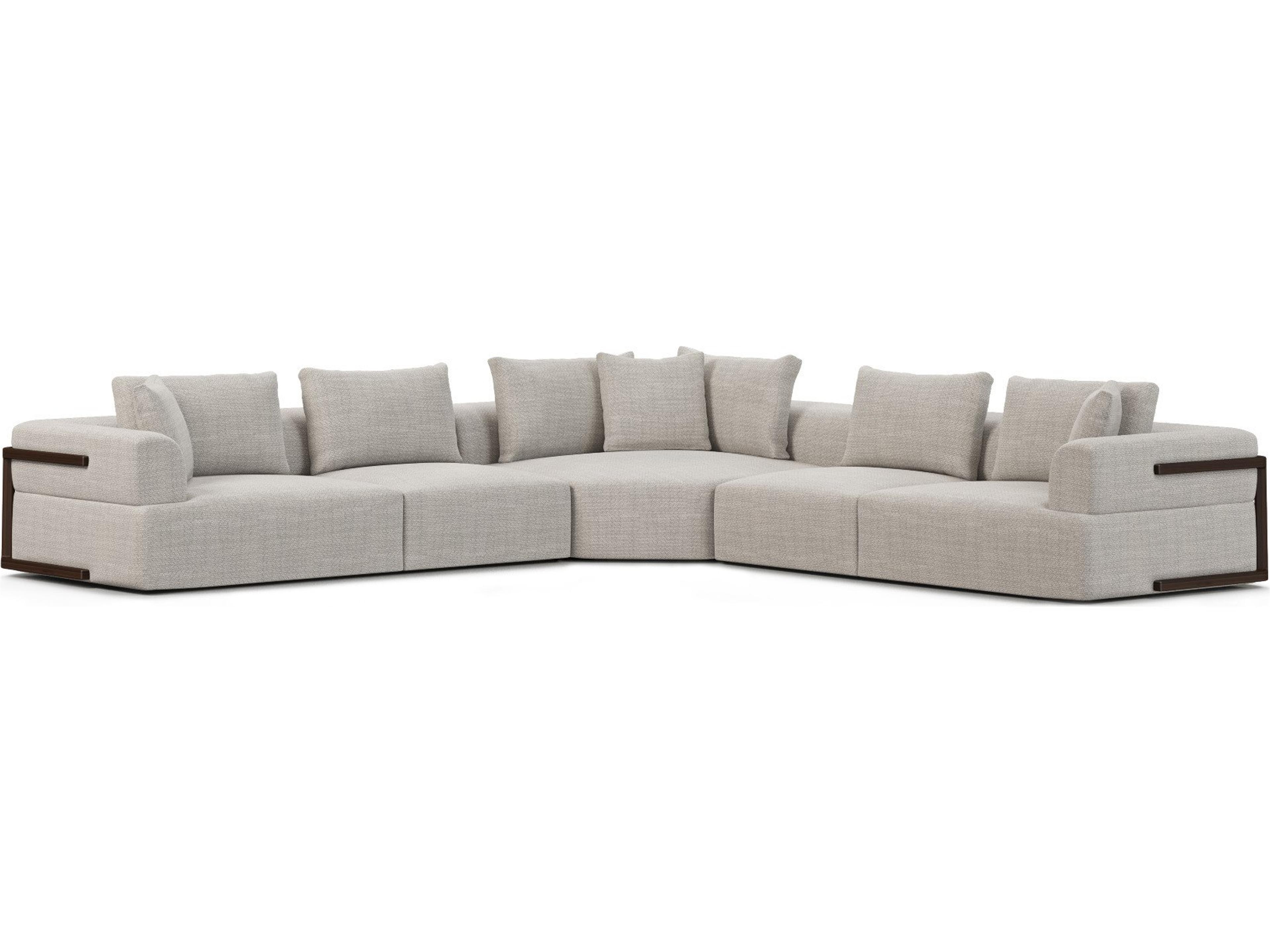 Warner Gray 3 Piece Sofa Set w/Corner Piece