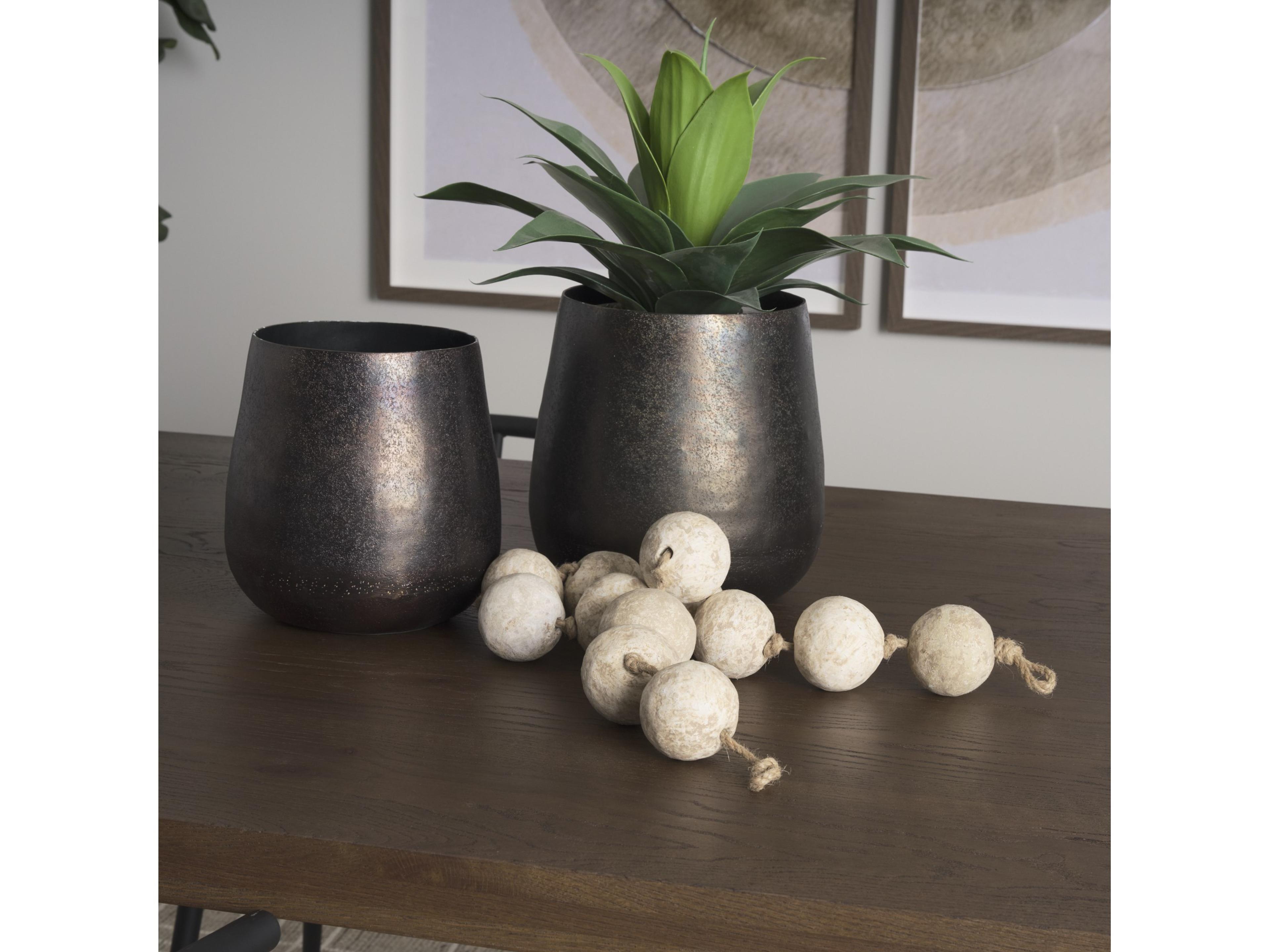 Mercana Varamala Beige Paper Mache Sphere Garland