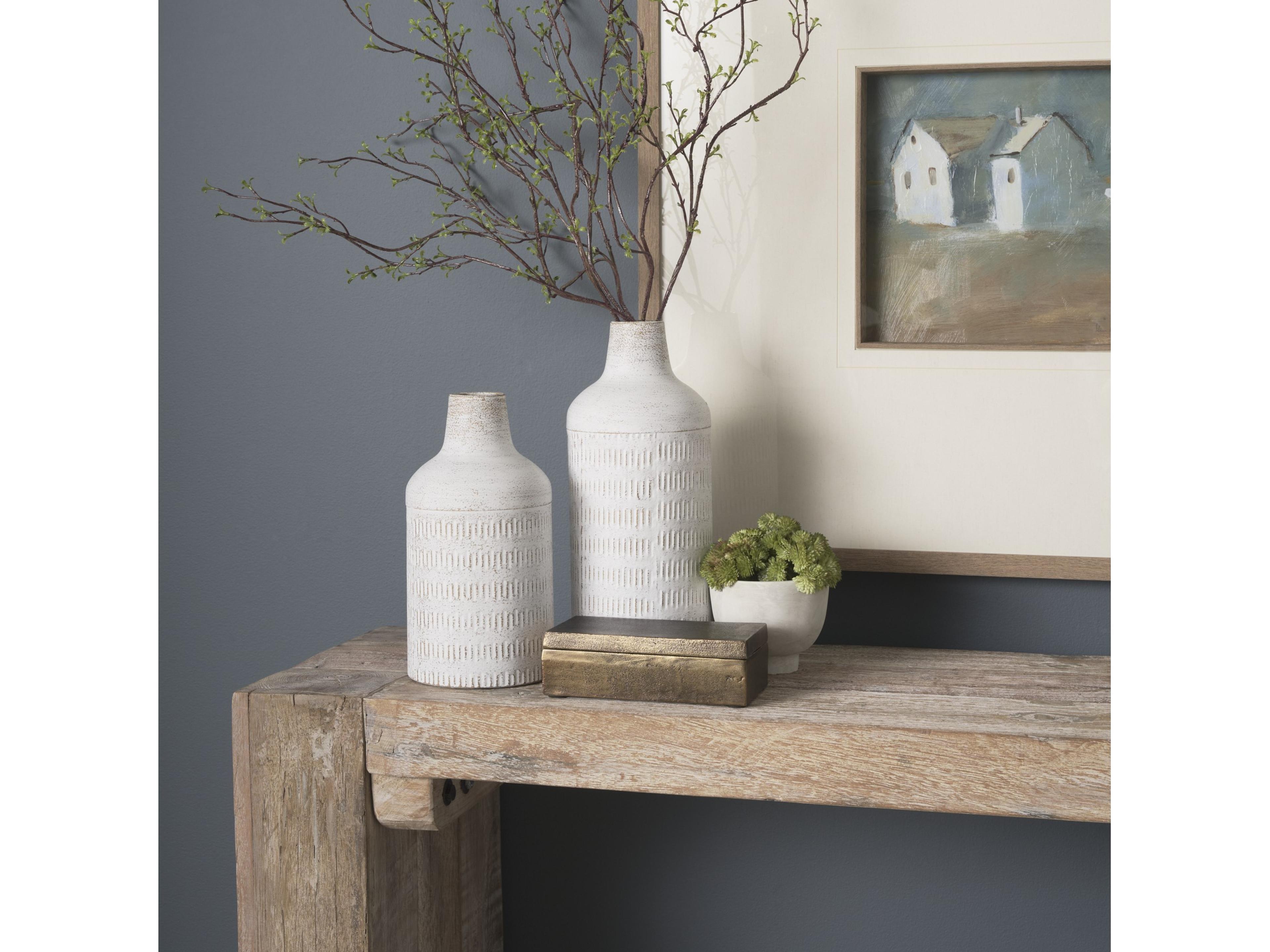 Mercana McArthur Whitewash Reclaimed Wood Console Table