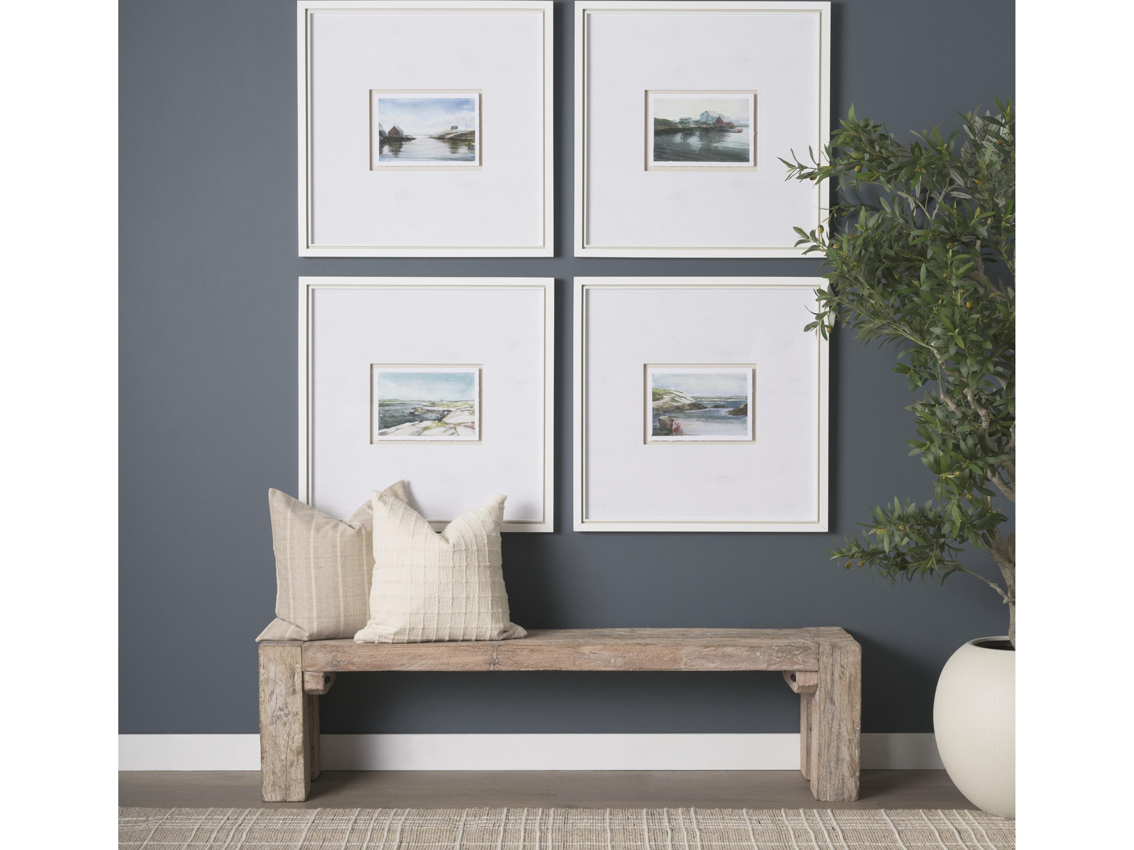 Mercana McArthur Whitewash Reclaimed Wood Bench