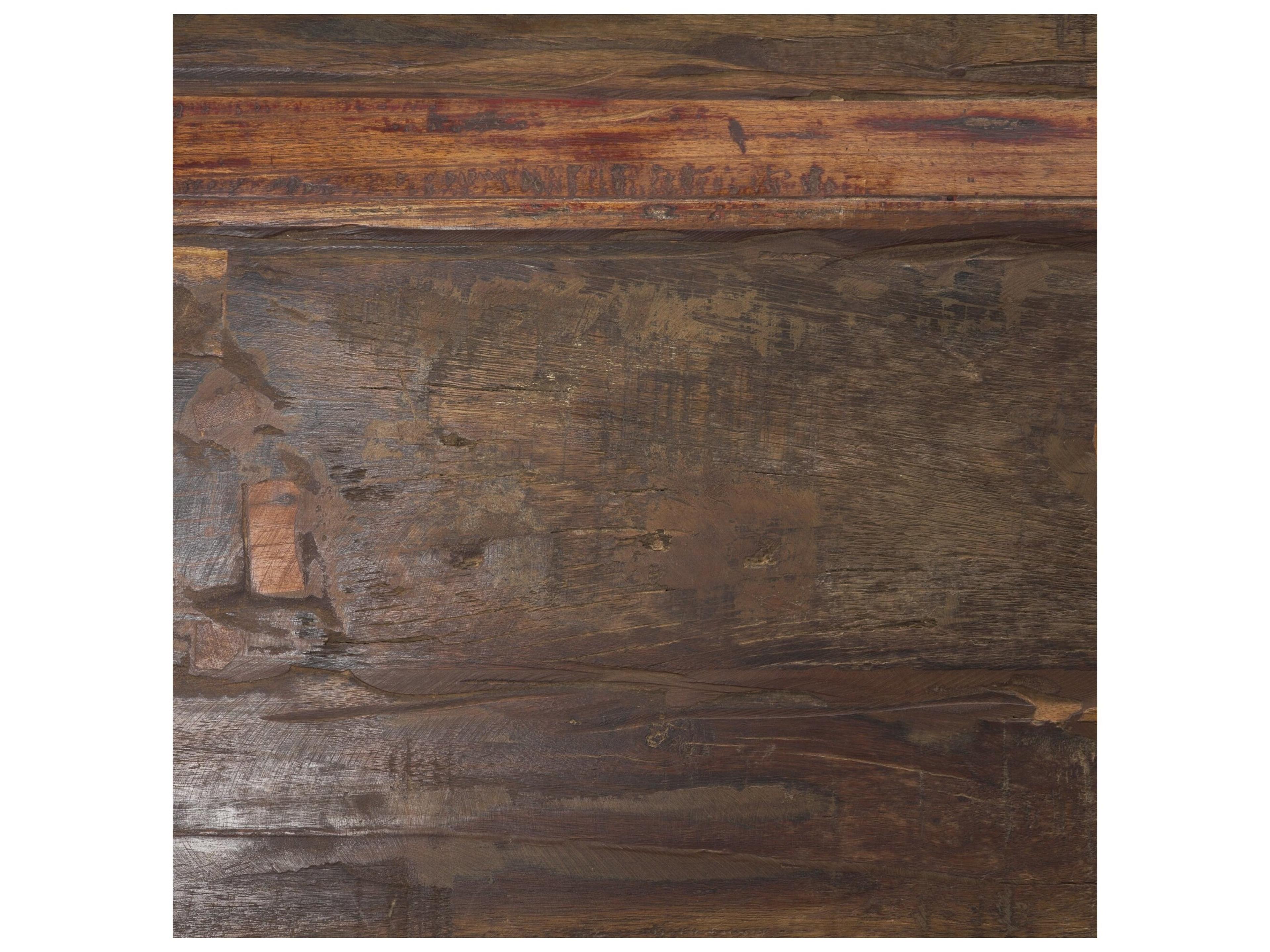 Mercana Estelle Rustic Brown Reclaimed Wood Bench