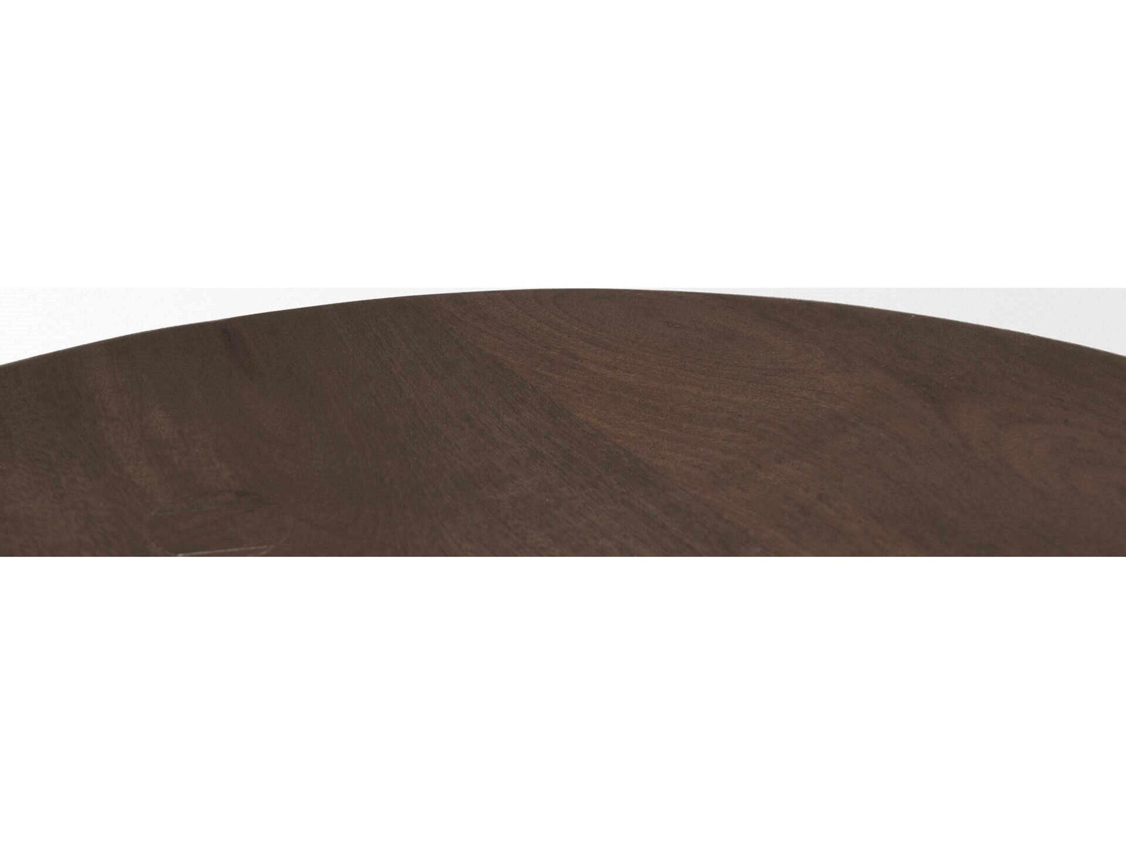 Mercana Weldon Dark Brown Wood w/ Matte Black Metal Counter Stool