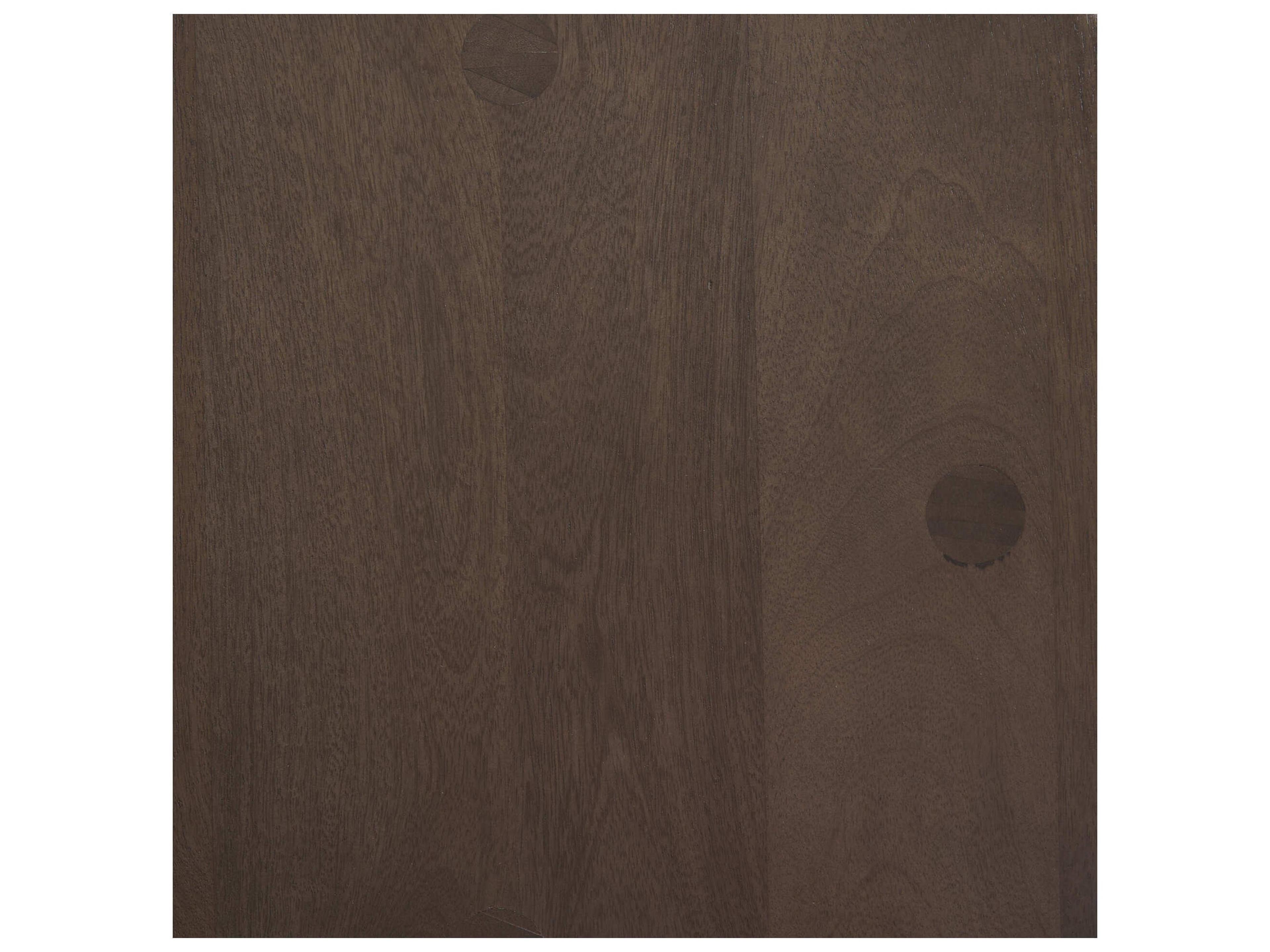 Mercana Weldon Dark Brown Wood w/ Matte Black Metal Counter Stool