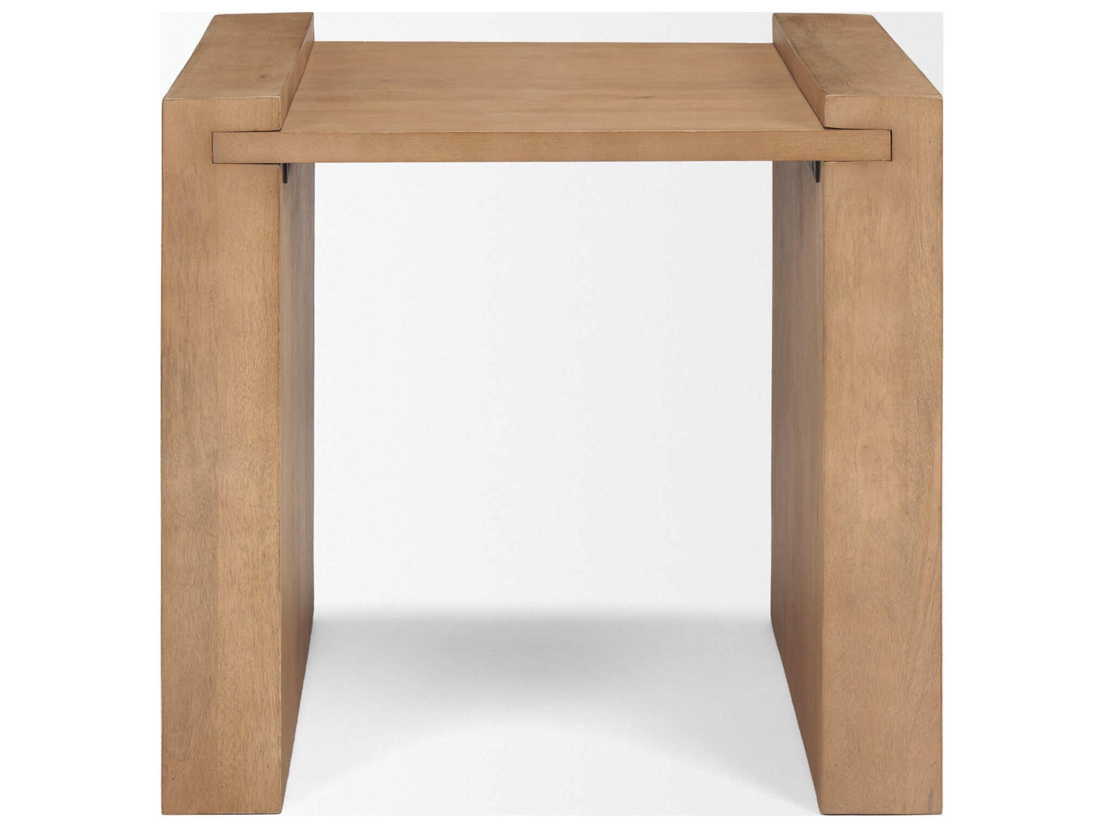 Mercana Wesson Light Brown Wood Accent Table