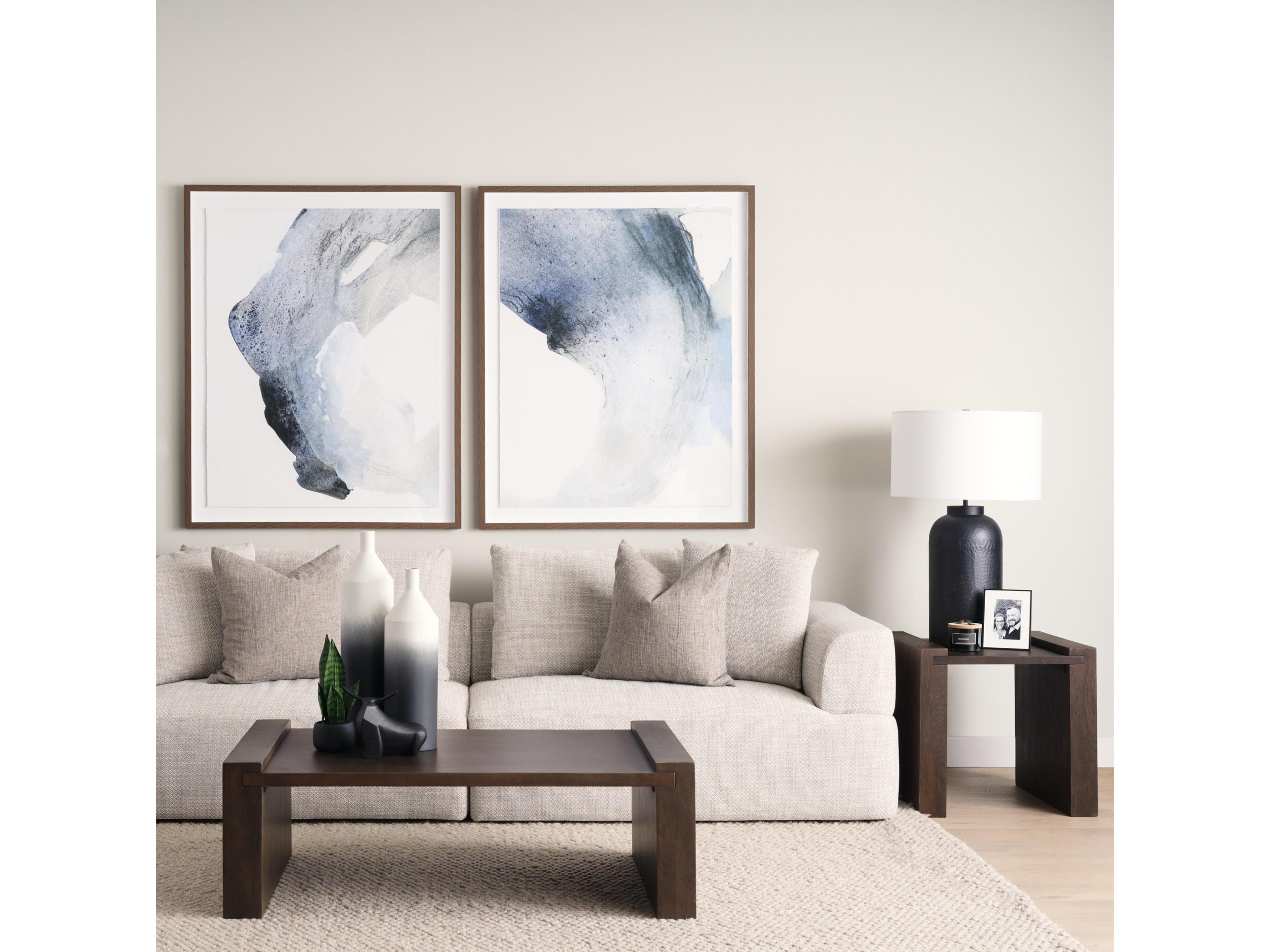 Mercana Wesson Dark Brown Wooden Rectangular Coffee Table