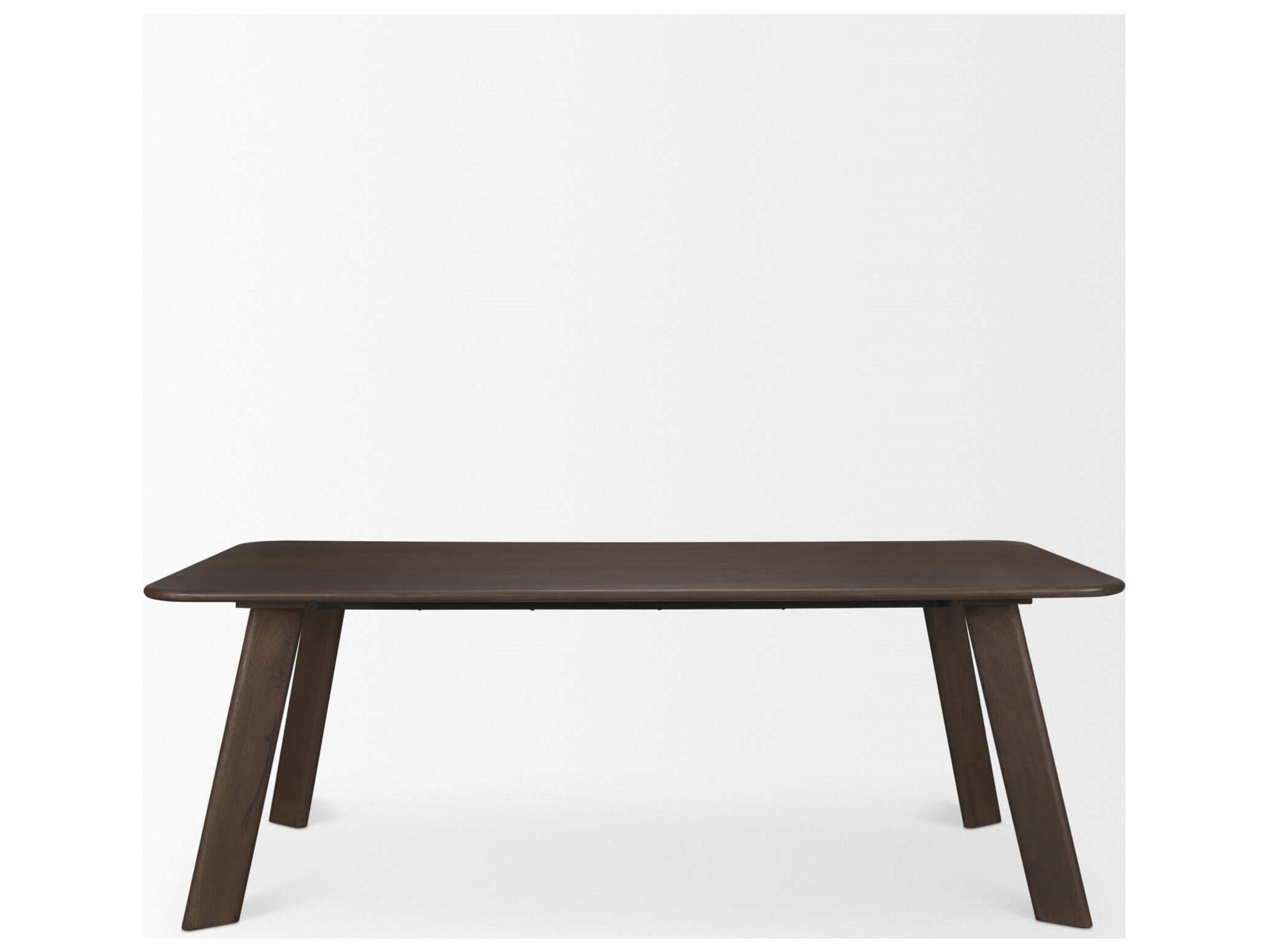 Mercana Welborn 84" Dark Brown Wood Rectangular Dining Table