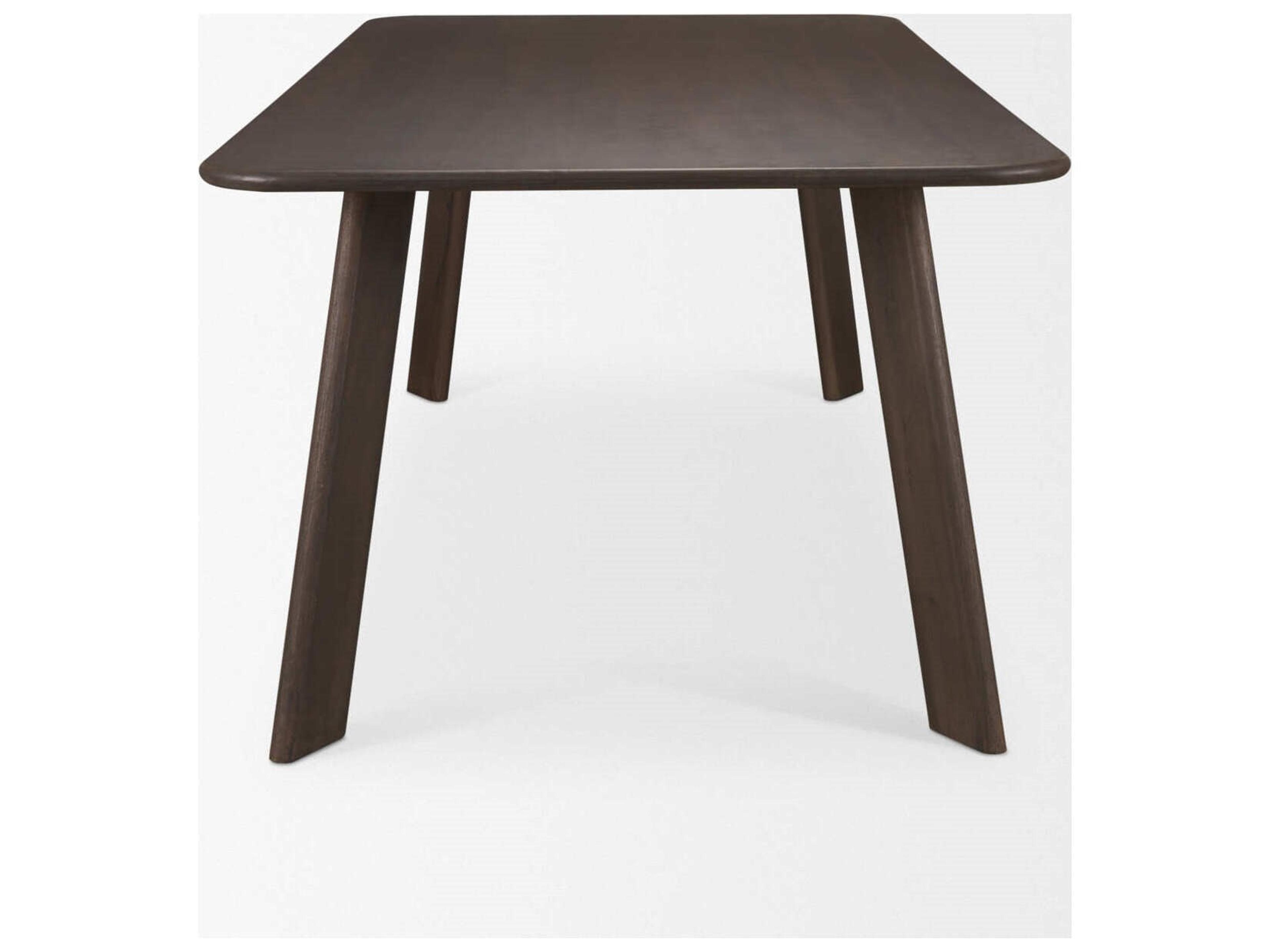 Mercana Welborn 84" Dark Brown Wood Rectangular Dining Table