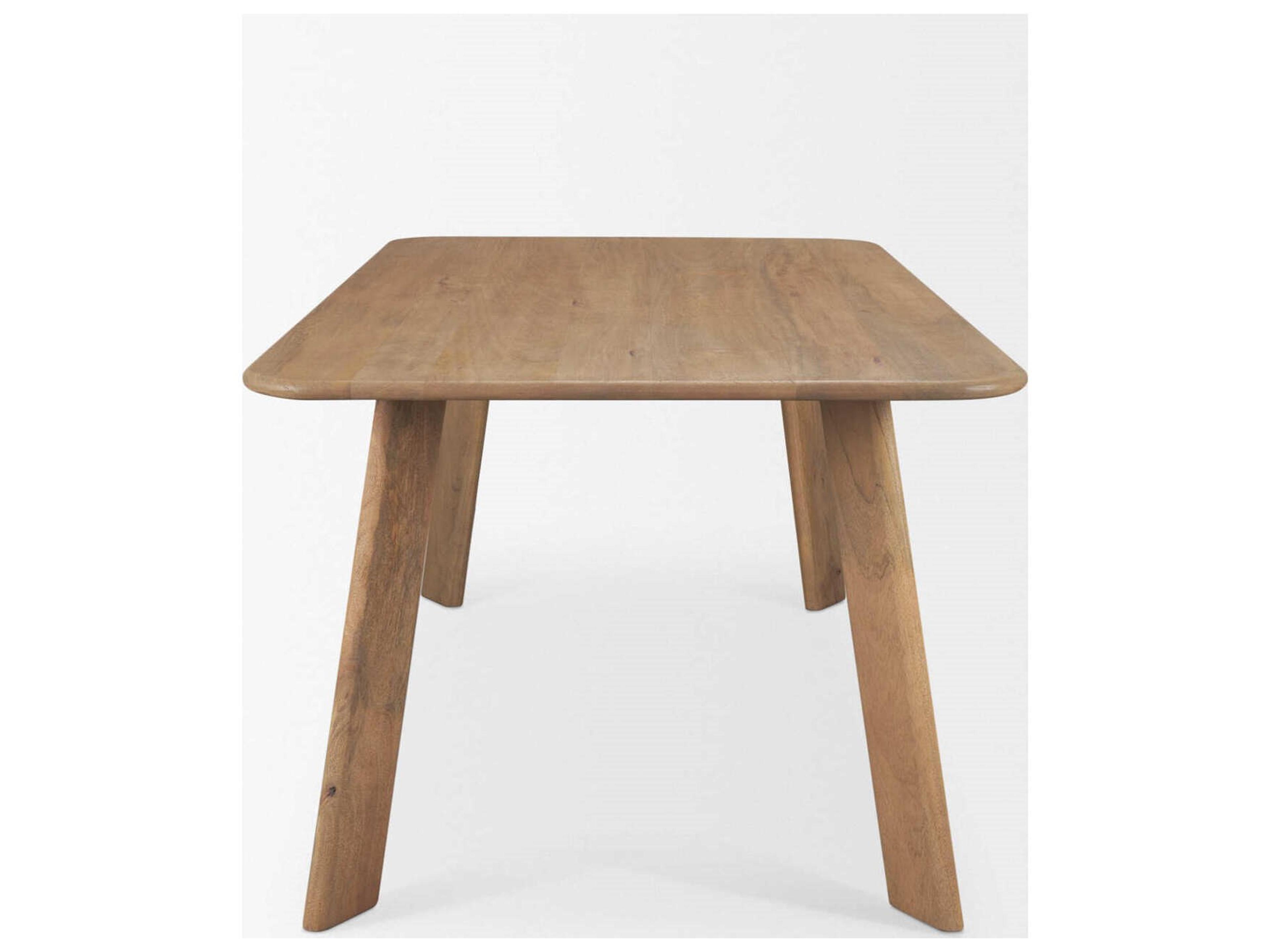 Mercana Welborn 72" Light Brown Wood Rectangular Dining Table