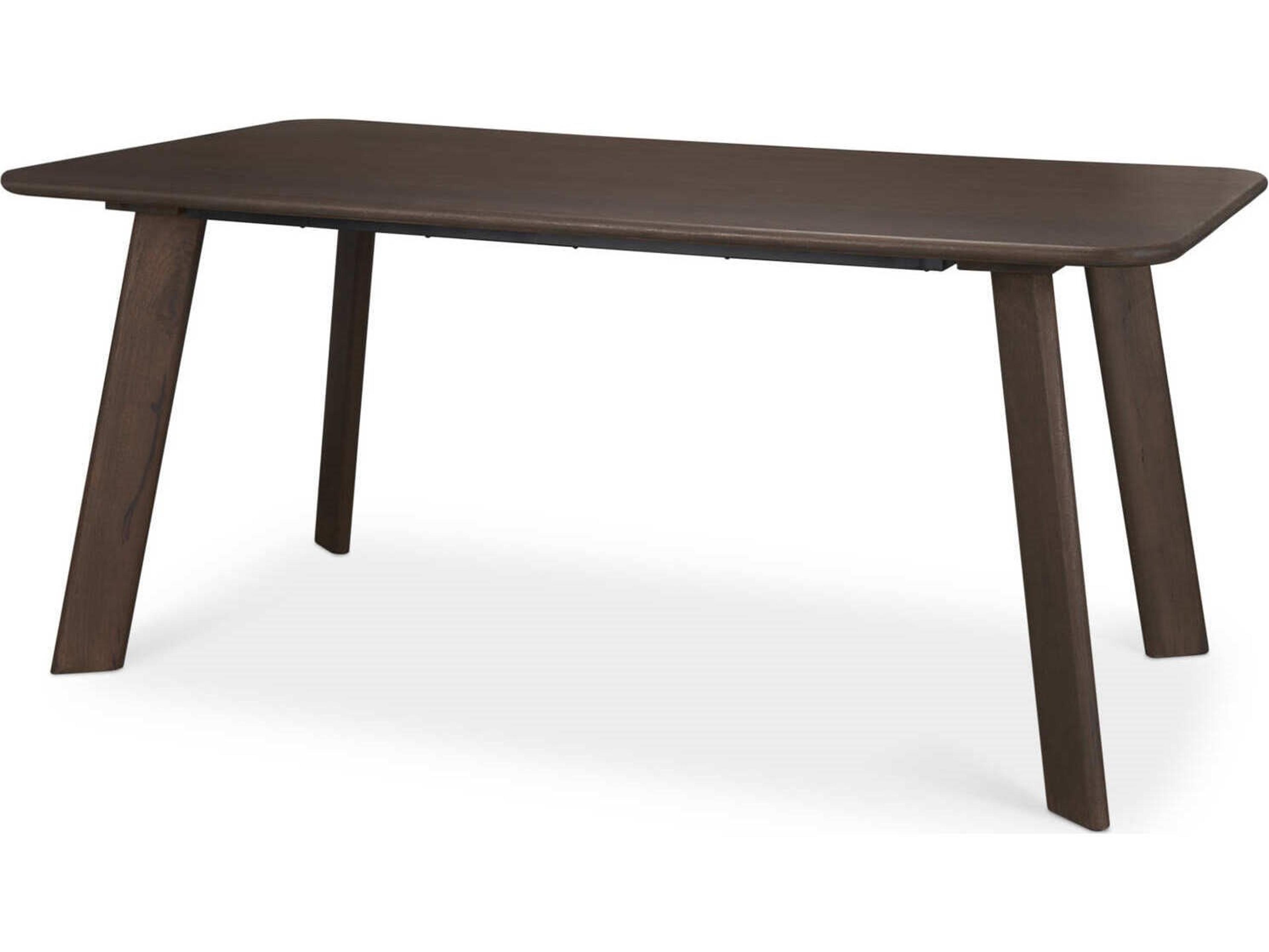 Welborn 72" Dark Brown Wood Rectangular Dining Table