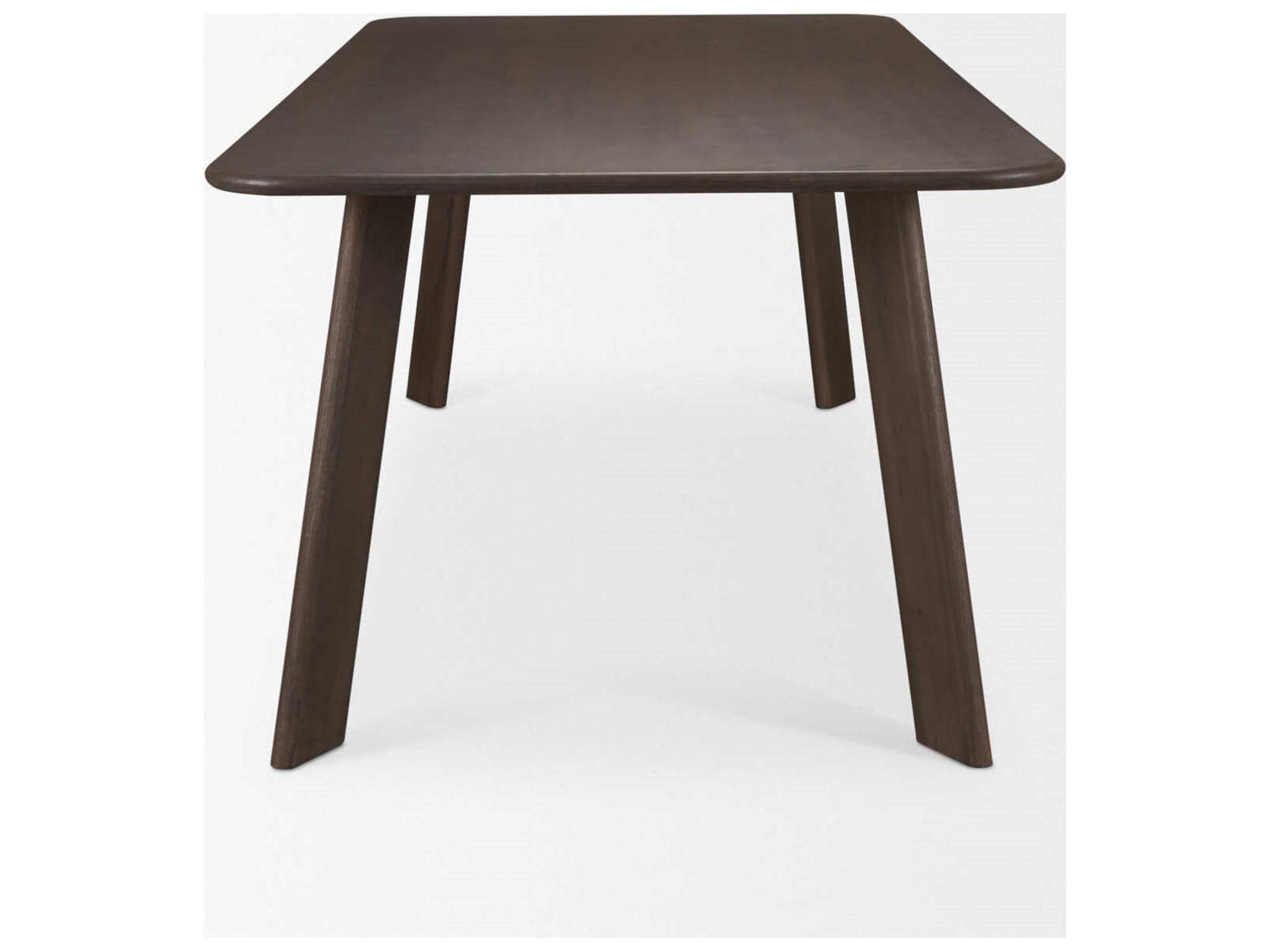 Mercana Welborn 72" Dark Brown Wood Rectangular Dining Table