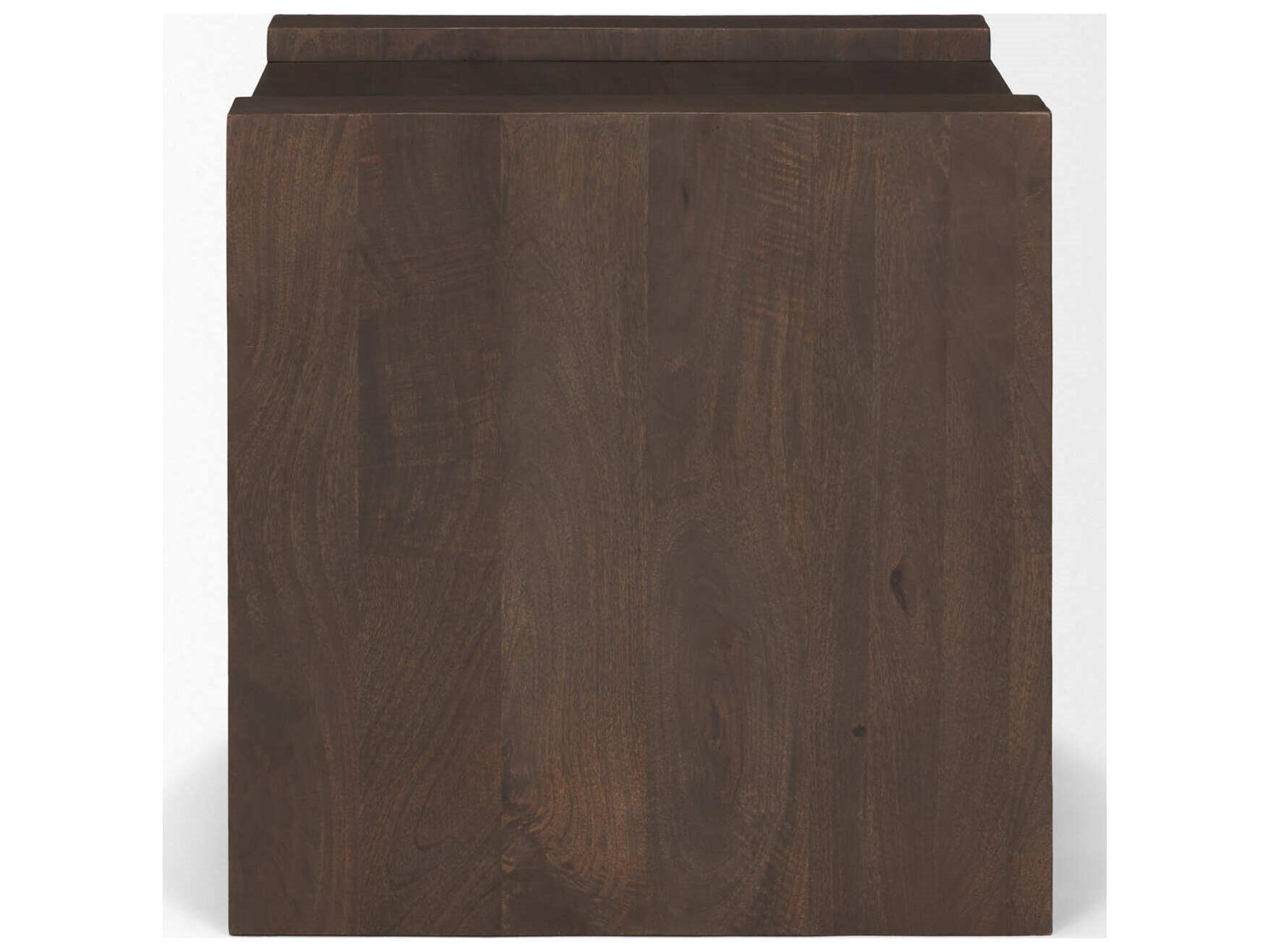 Mercana Wesson Dark Brown Wood Accent Table