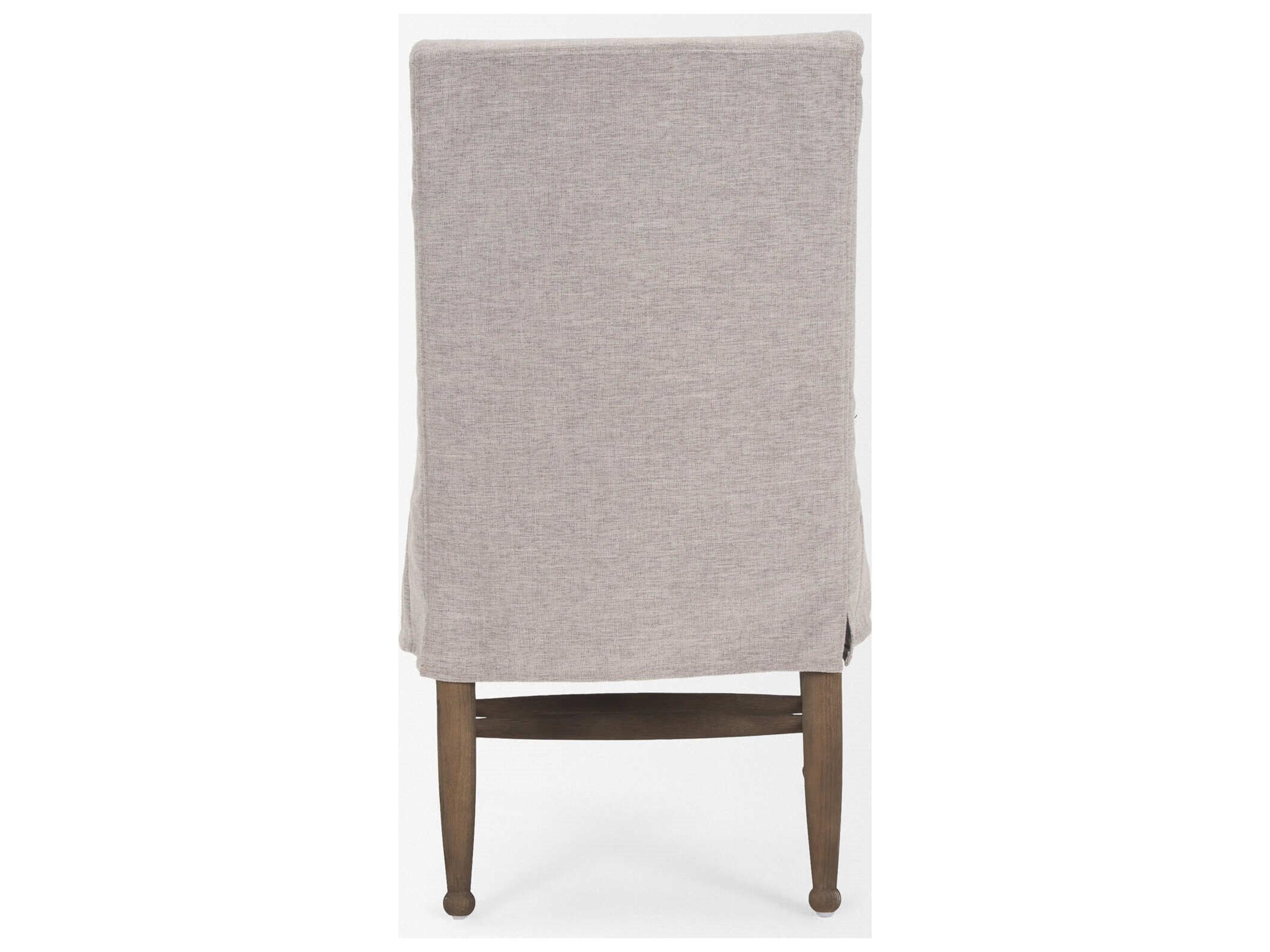 Mercana Whitley Gray Performance Fabric w/ Oak Wood Dining Chair