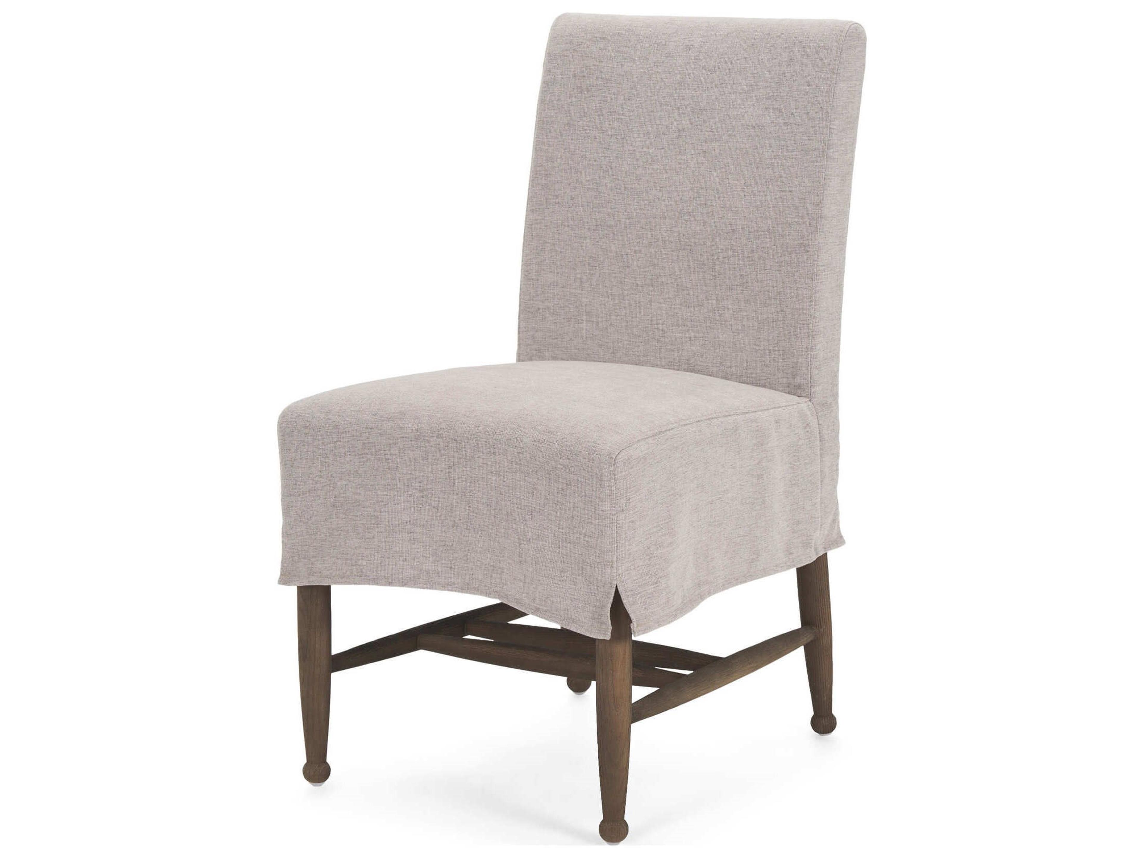 Whitley Gray Performance Fabric w/ Oak Wood Dining Chair