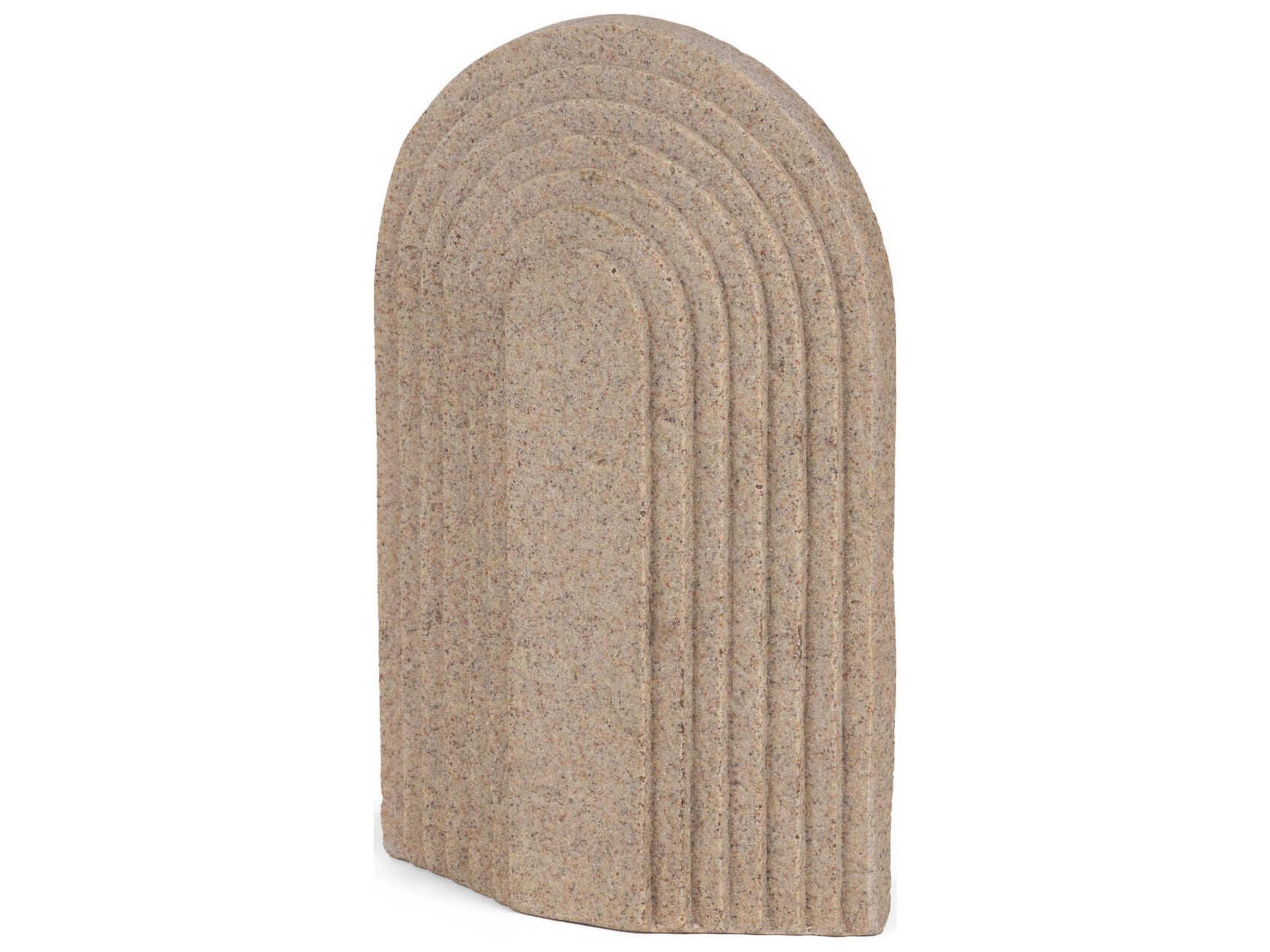 Kael Resin Textured Concrete Gray Decorative Object