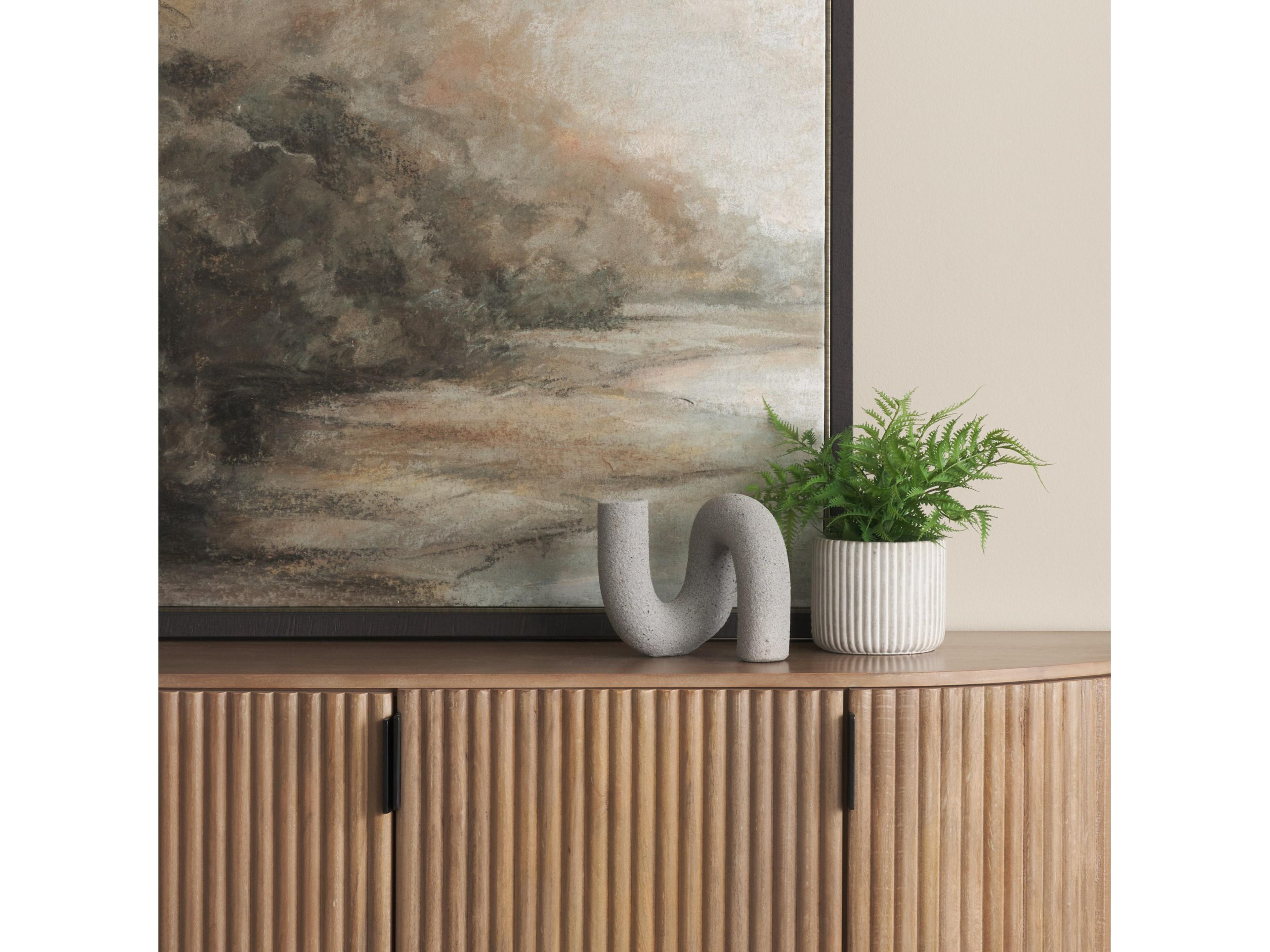 Mercana Kailas Resin Textured Concrete Gray Decorative Object