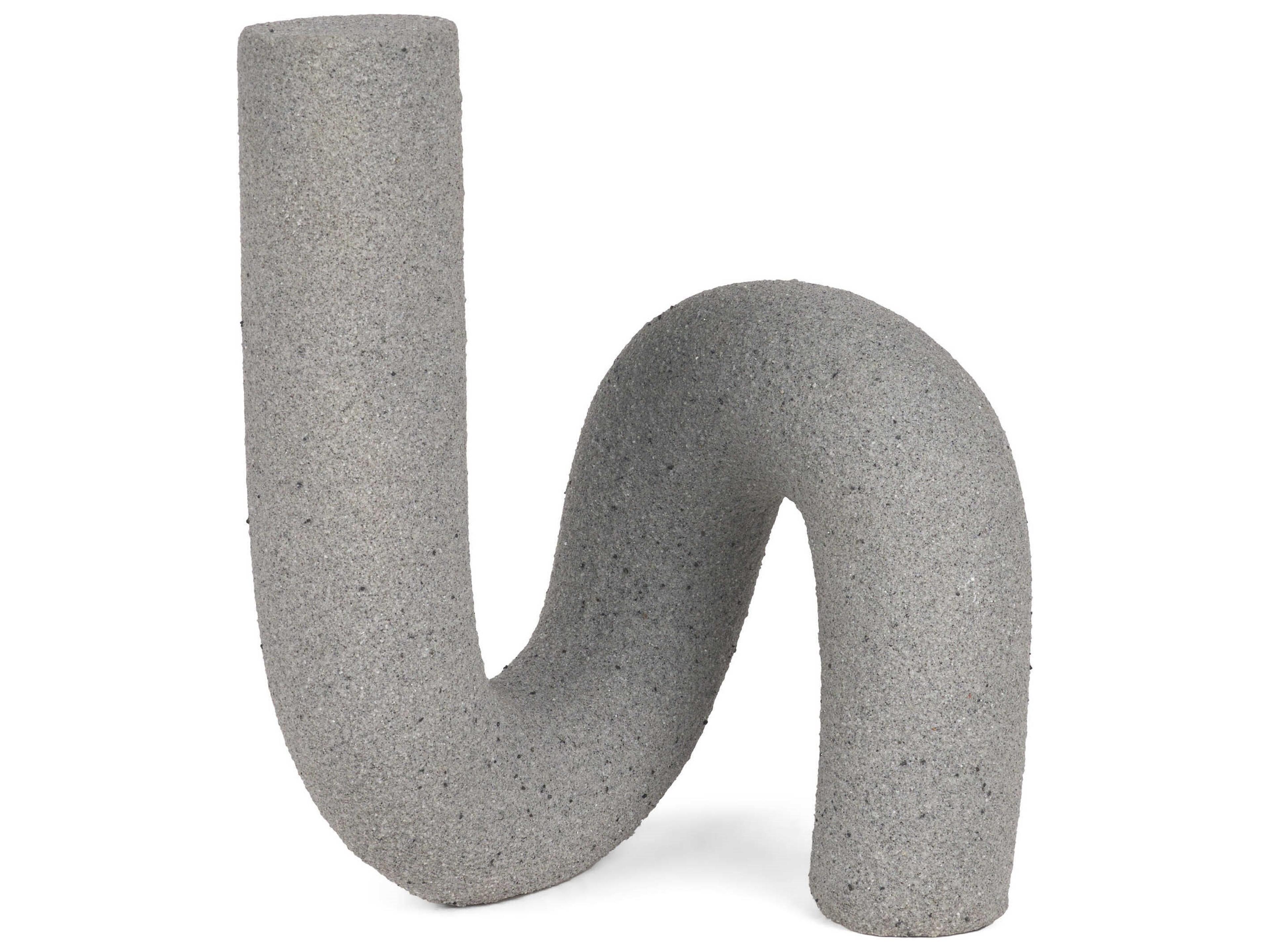Kailyn Resin Textured Concrete Gray Decorative Object