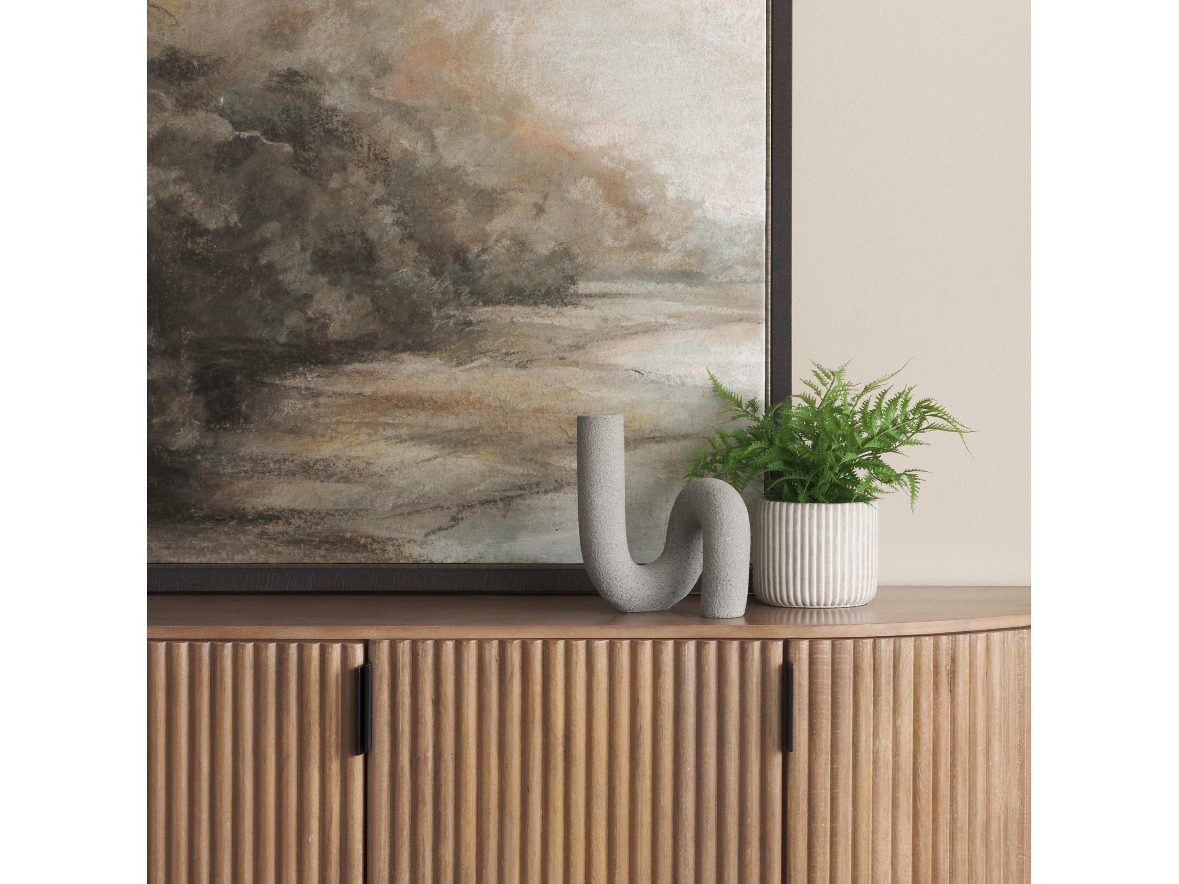 Mercana Kailyn Resin Textured Concrete Gray Decorative Object